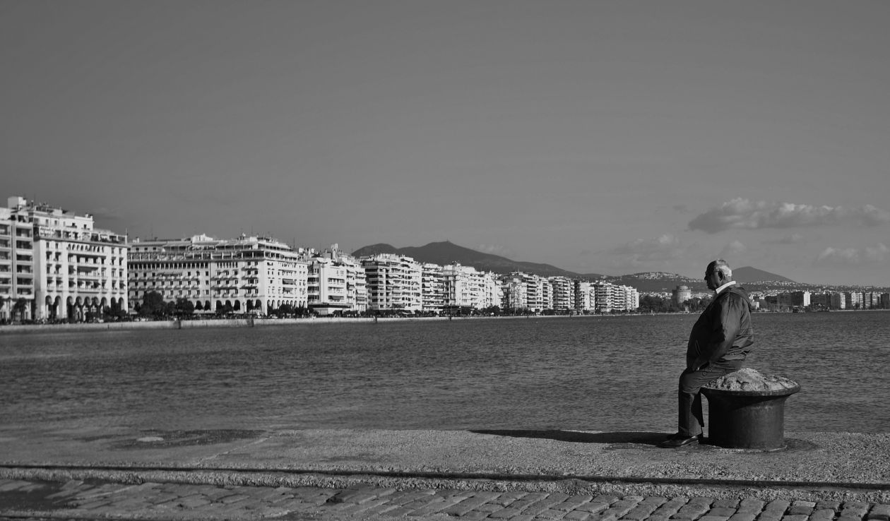 Thessaloniki bay Stock Free