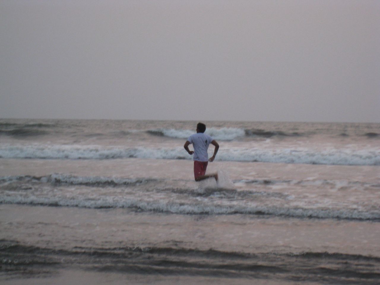 Man Running On Beach Stock Free