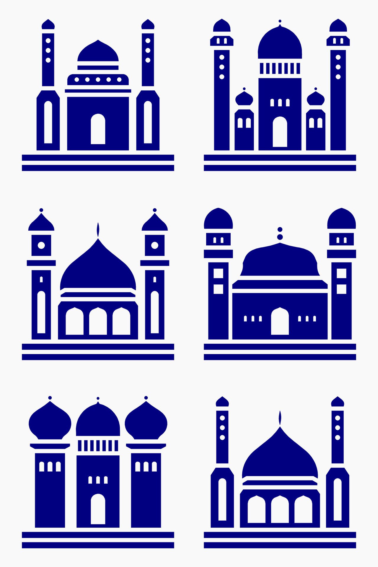 Mosque muslim pattern for decoration, background, panel, and cnc cutting Free Vector