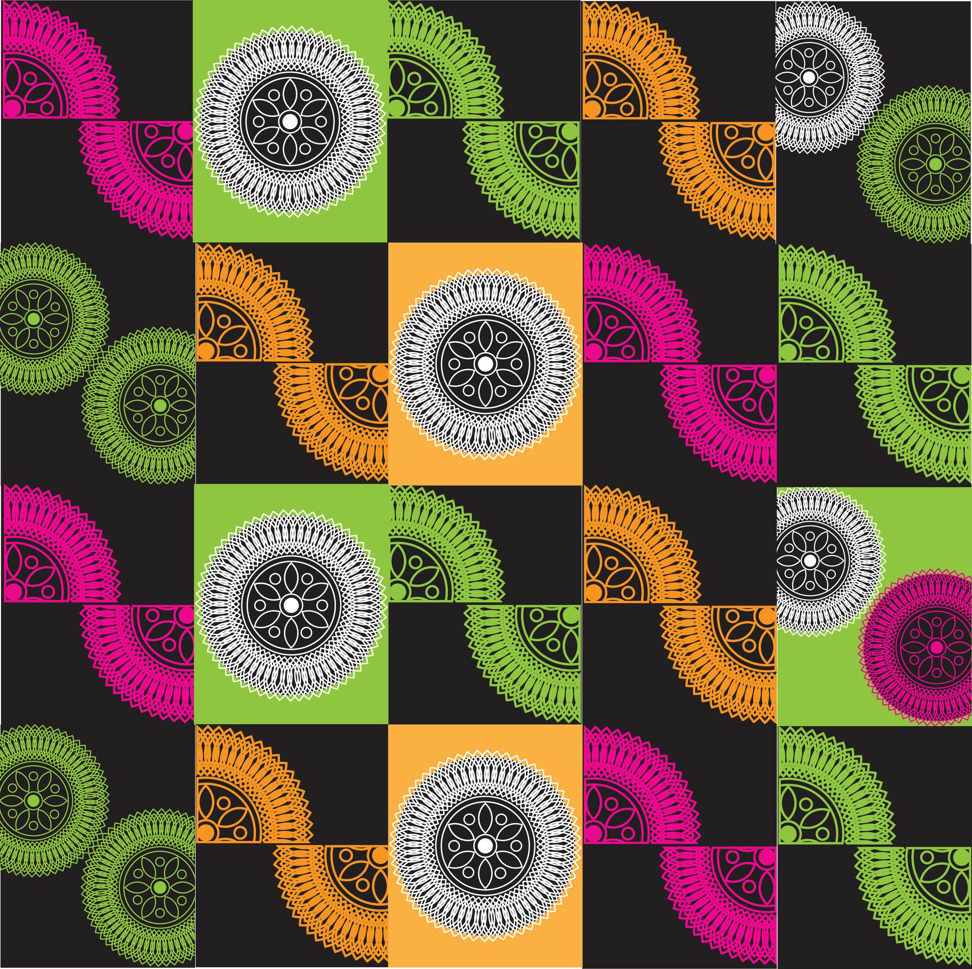 Creative vector pattern design for textile and fabric Free Vector