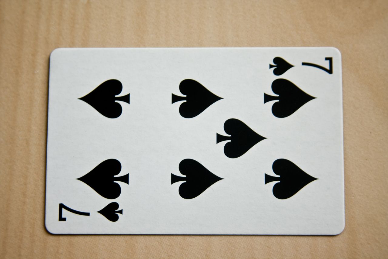 Seven Of Spades Stock Free