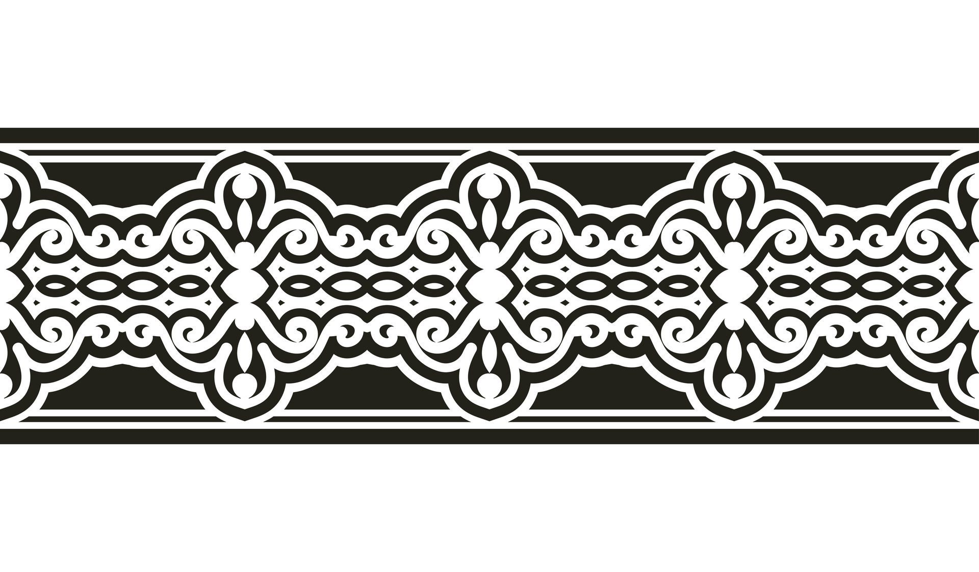 ornamental pattern border Design Template Free Vector