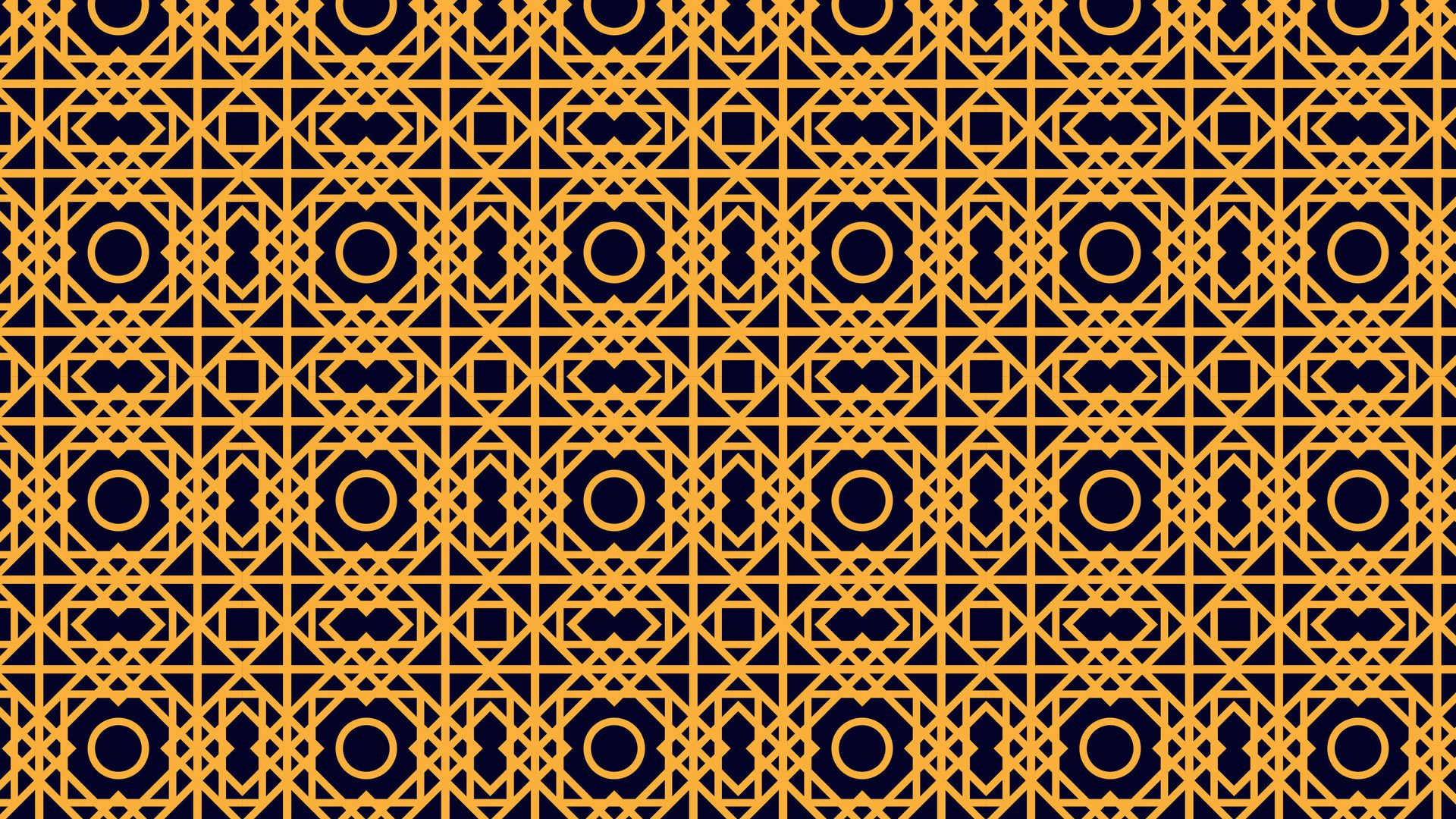 Creative Islamic pattern lines Free Vector