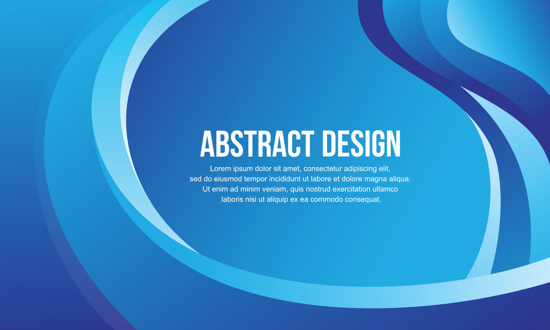 Abstract vector design for banner and background design template with blue color concept Free Vector and Free SVG