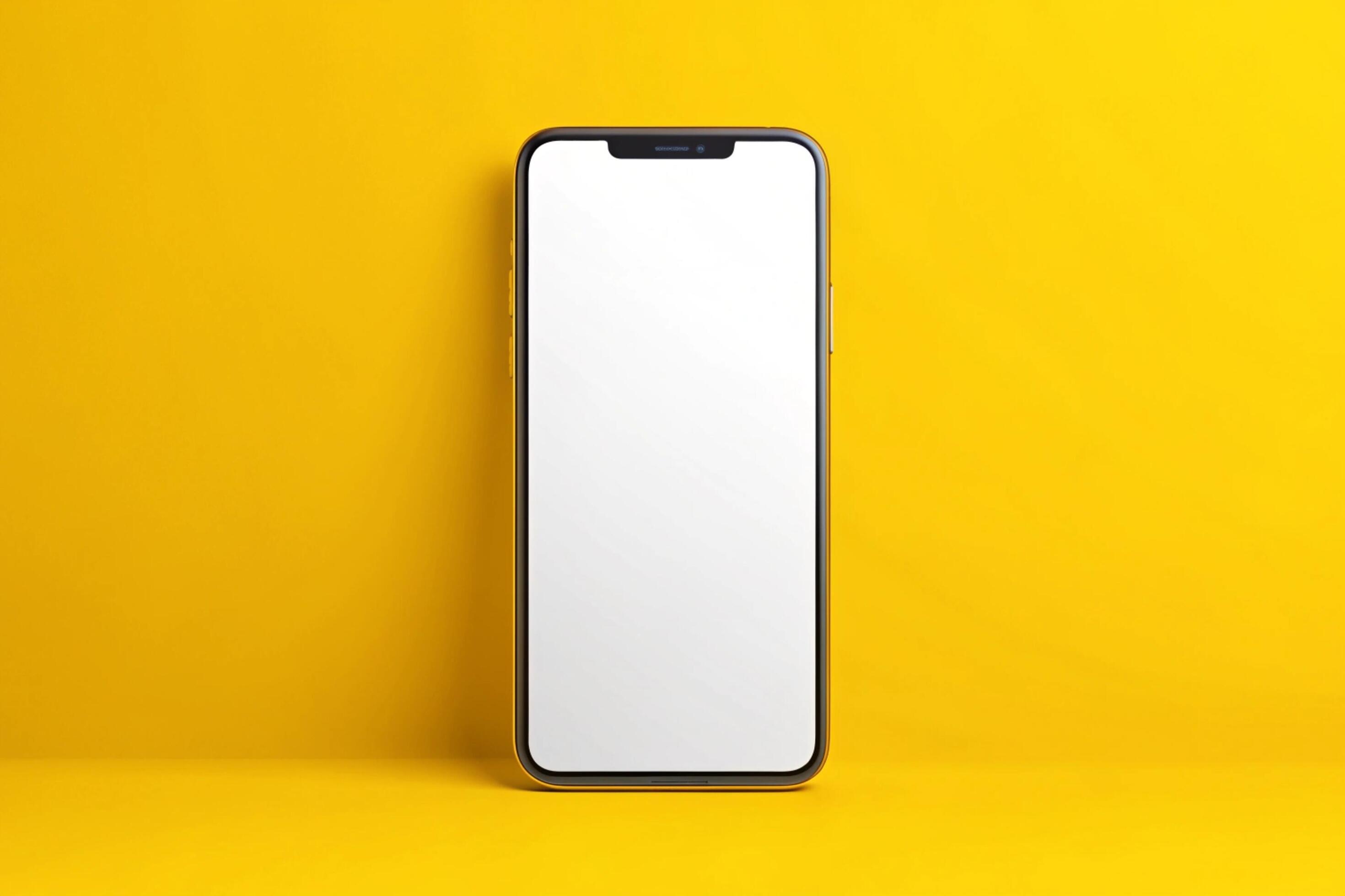 Phone blank display isolated on background Stock Free