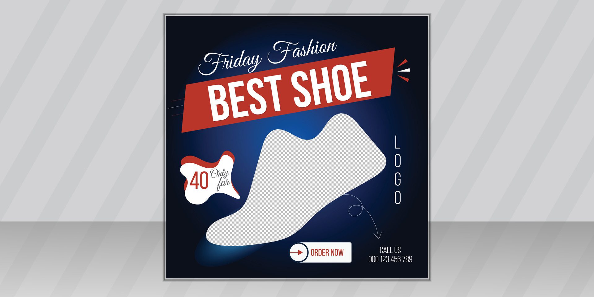 Fashion shoes brand product Social media banner post template, Shoe ad Banner Design, Sneaker special sale square web banner Free Vector