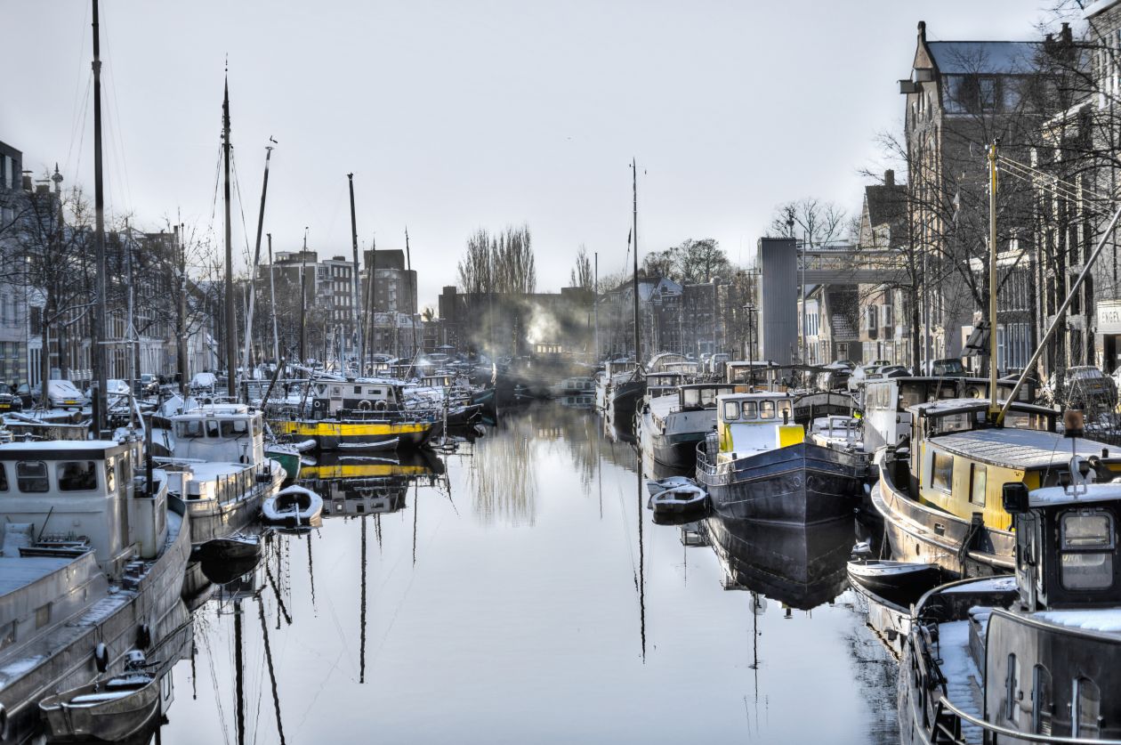 Groningen canal Stock Free