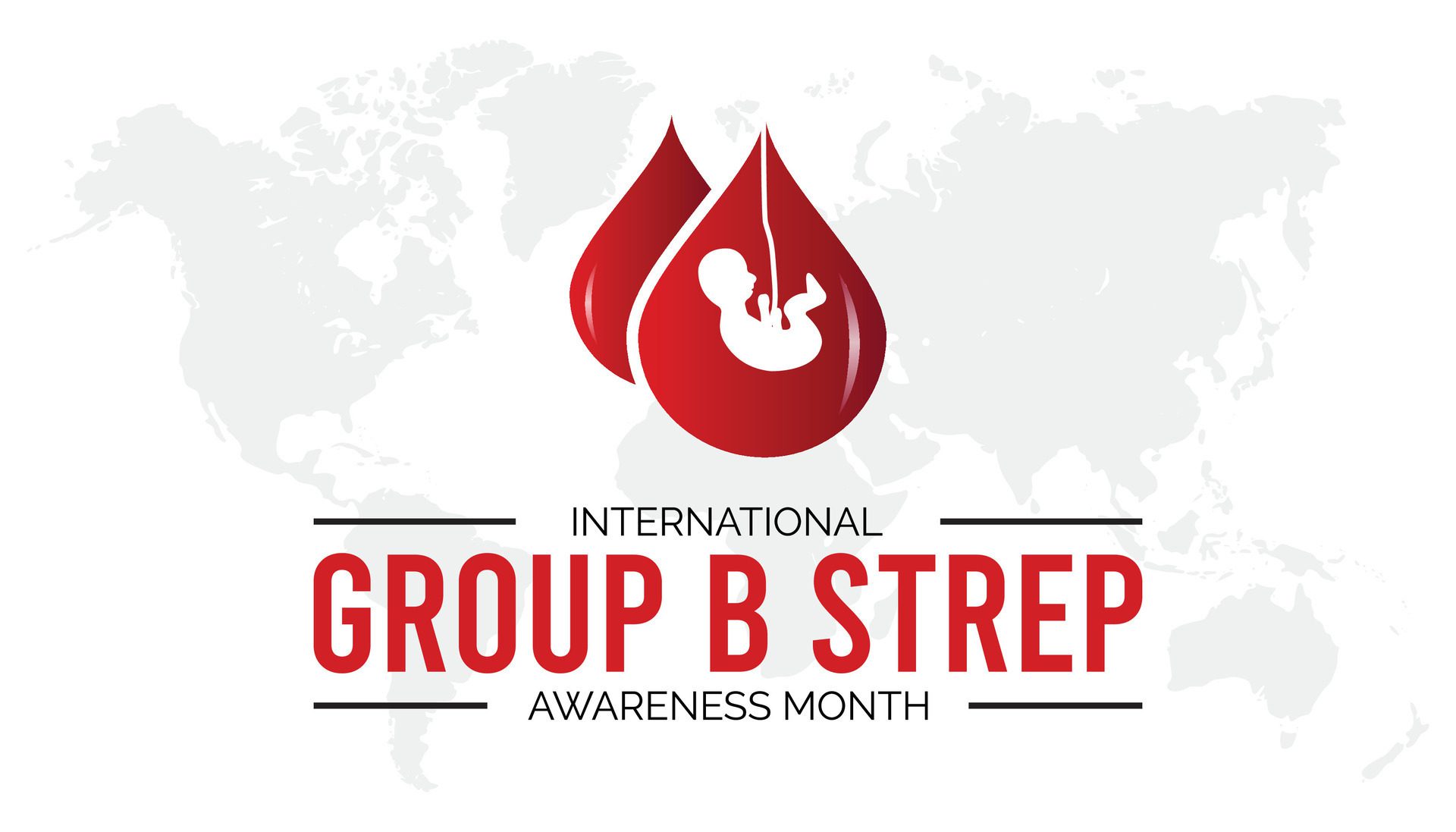 International Group B Strep Awareness Month observed every year in July. Template for background, banner, card, poster with text inscription. Free Vector