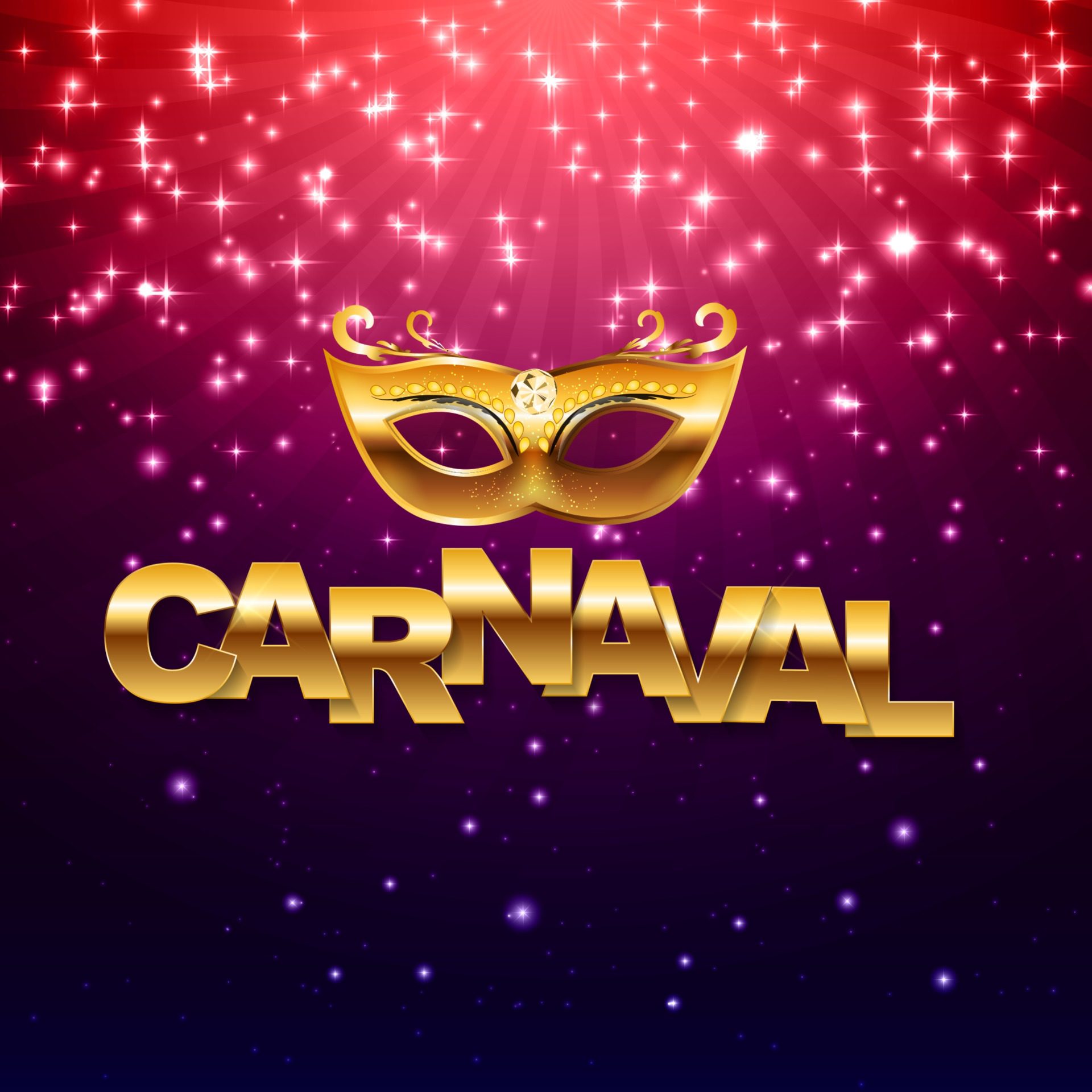 Carnival banner with bunting flags and flying balloons Free Vector