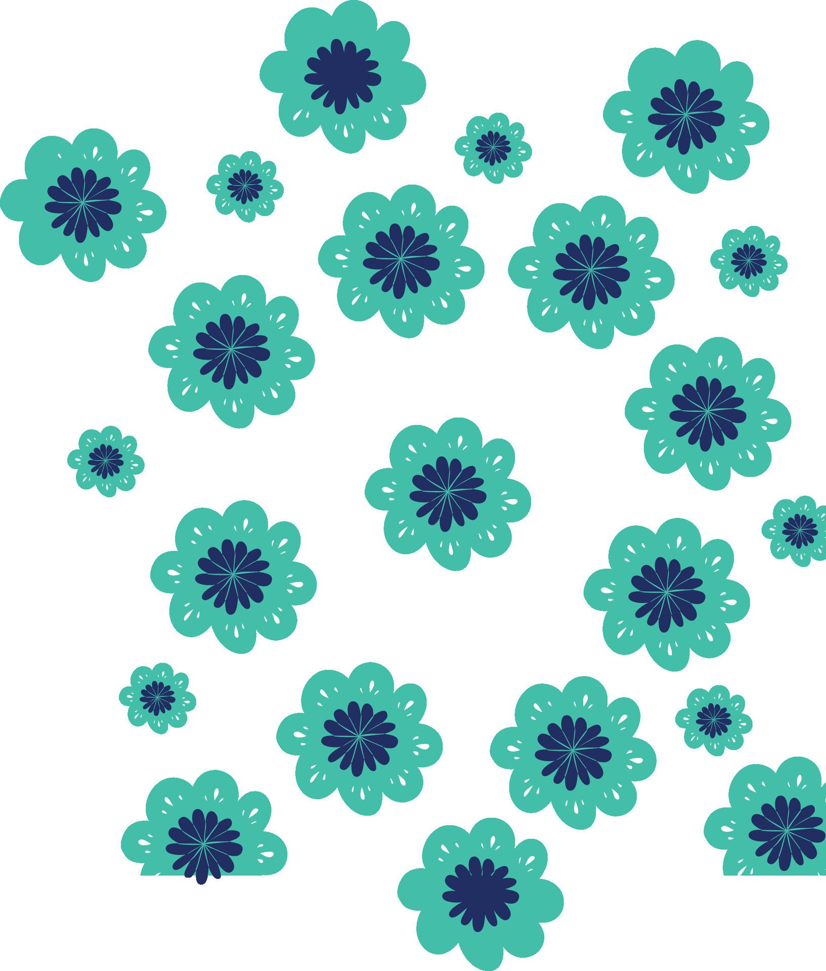 Flora Pattern Design illustration Free Vector