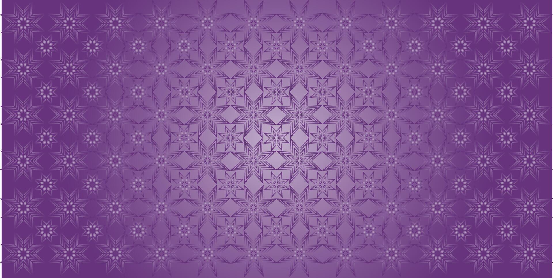 vector gradient glamor purple colours background with a pattern of stars arabic calligraphy geometric flower islamic ornament decor frame eid ramadan Stock Free