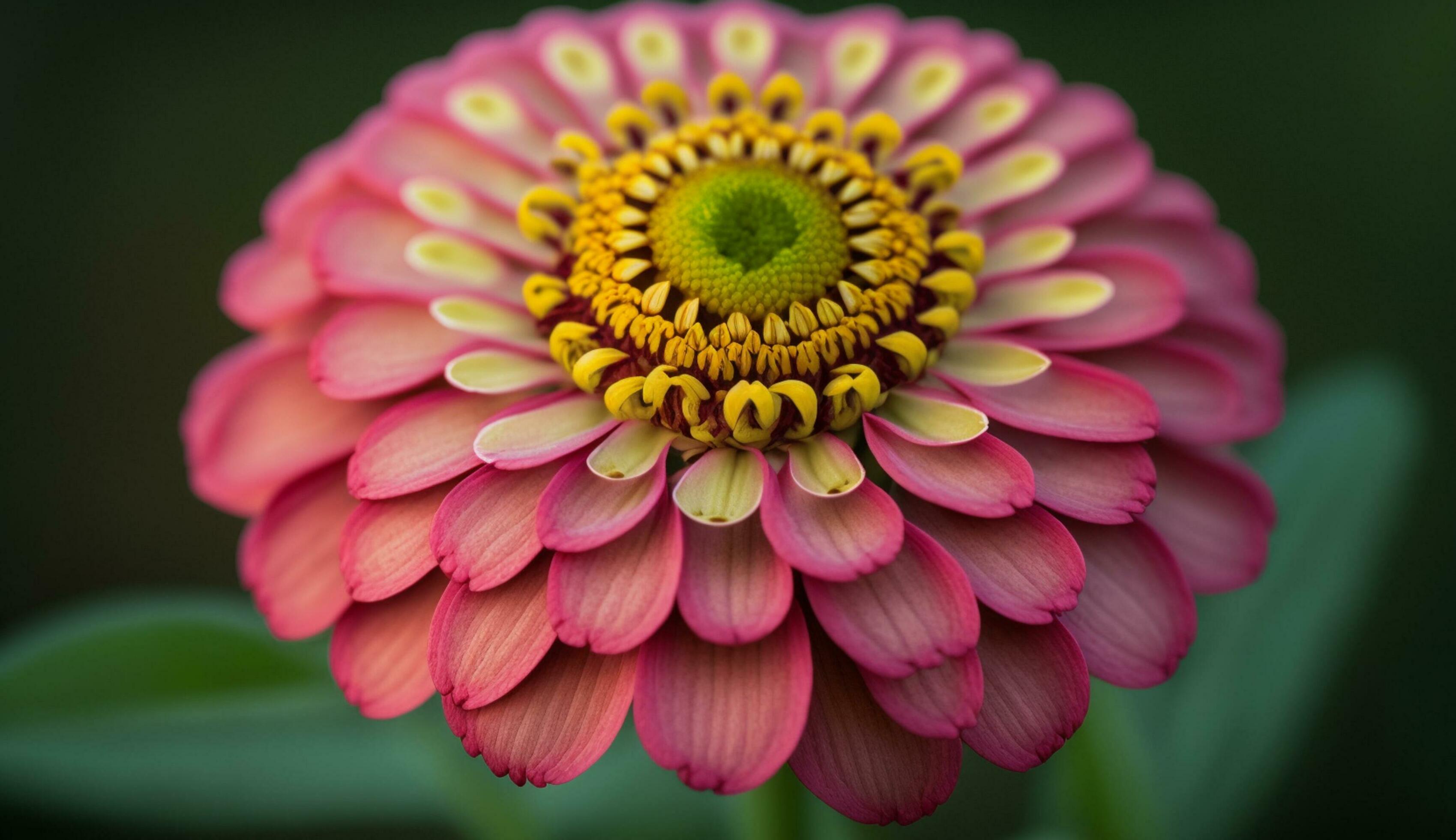 Close up of a vibrant pink flower petal generated by AI Stock Free