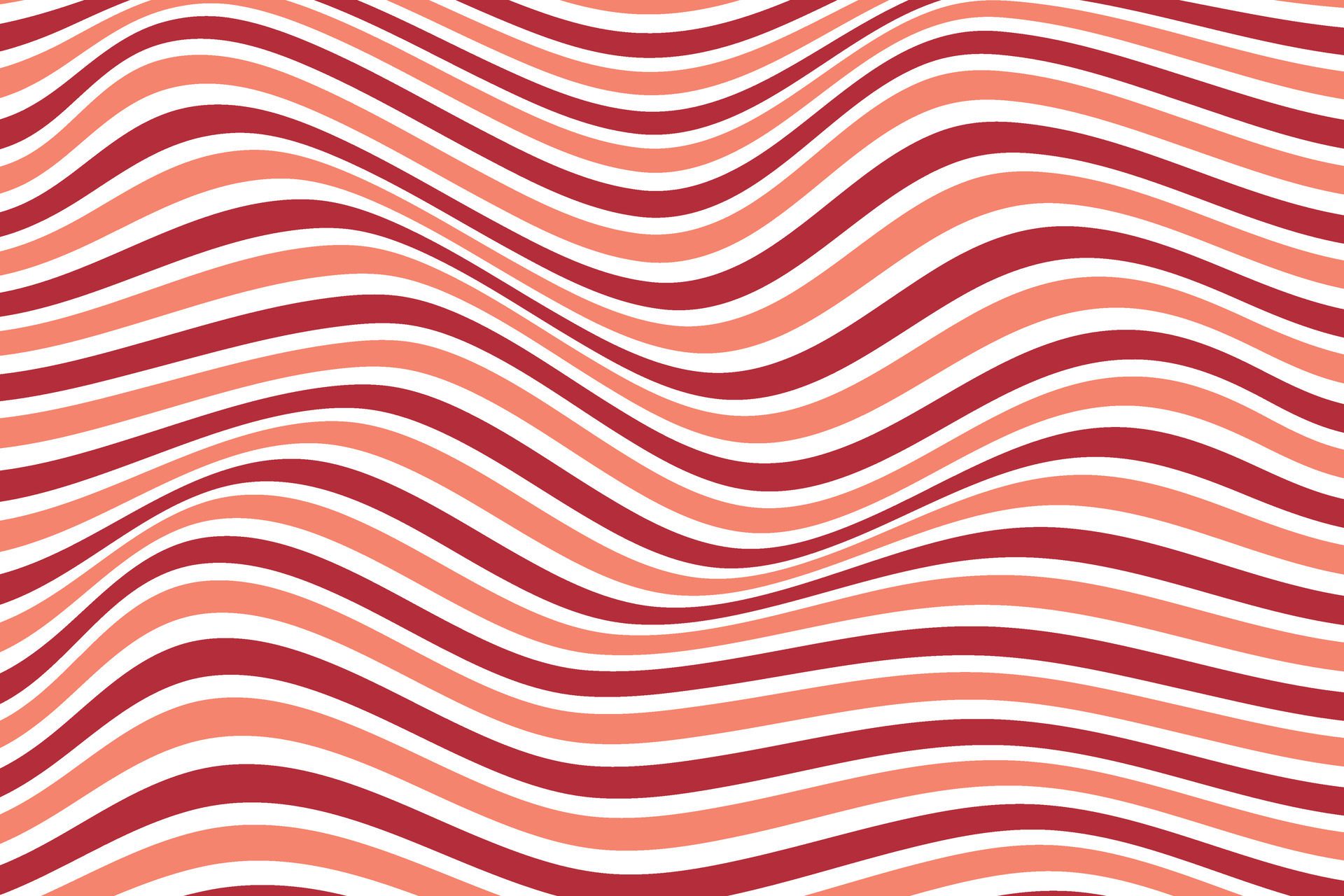 simple abstract apple color horizontal line wavy pattern Free Vector