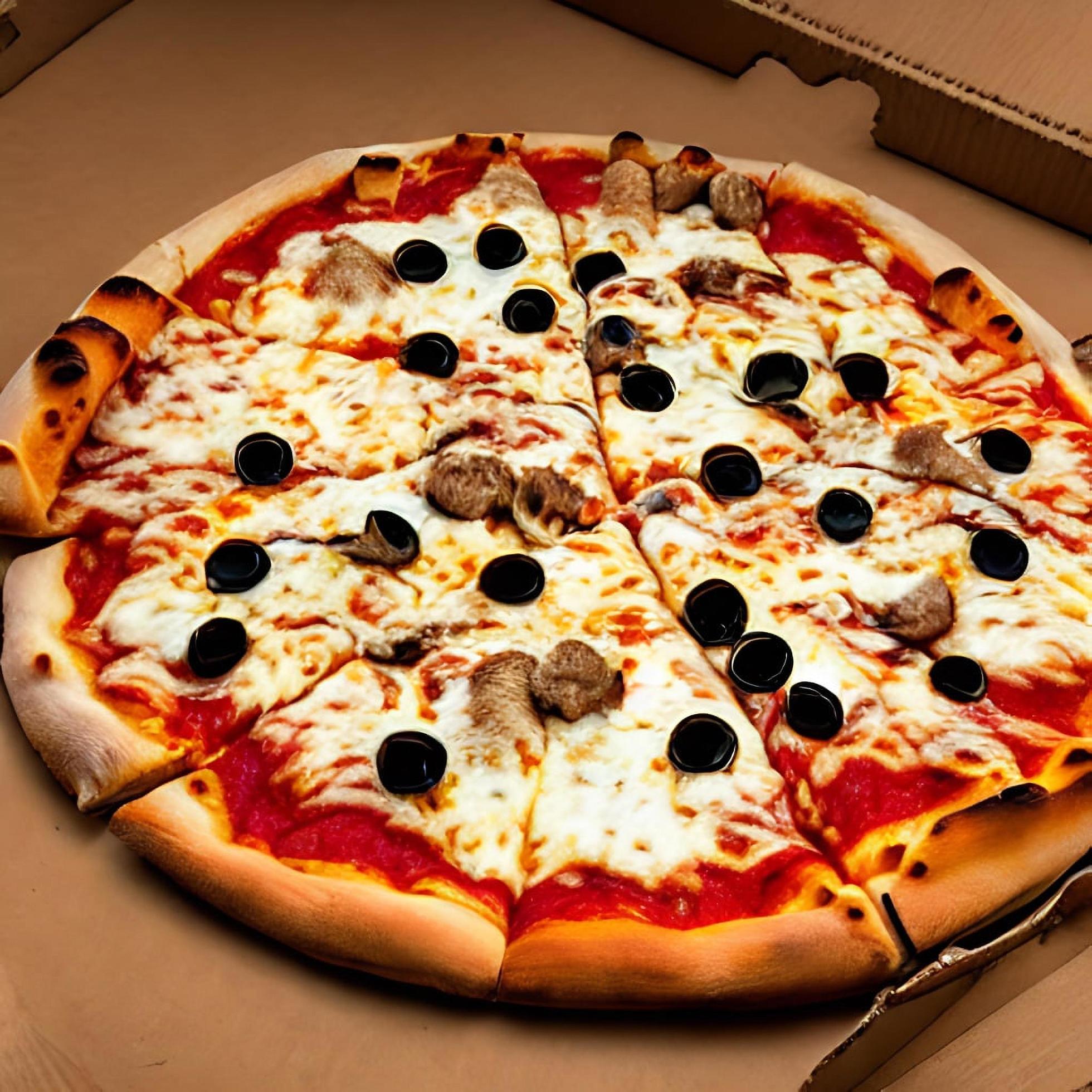 Pizza. Traditional Italian cuisine fast food. Stock Free