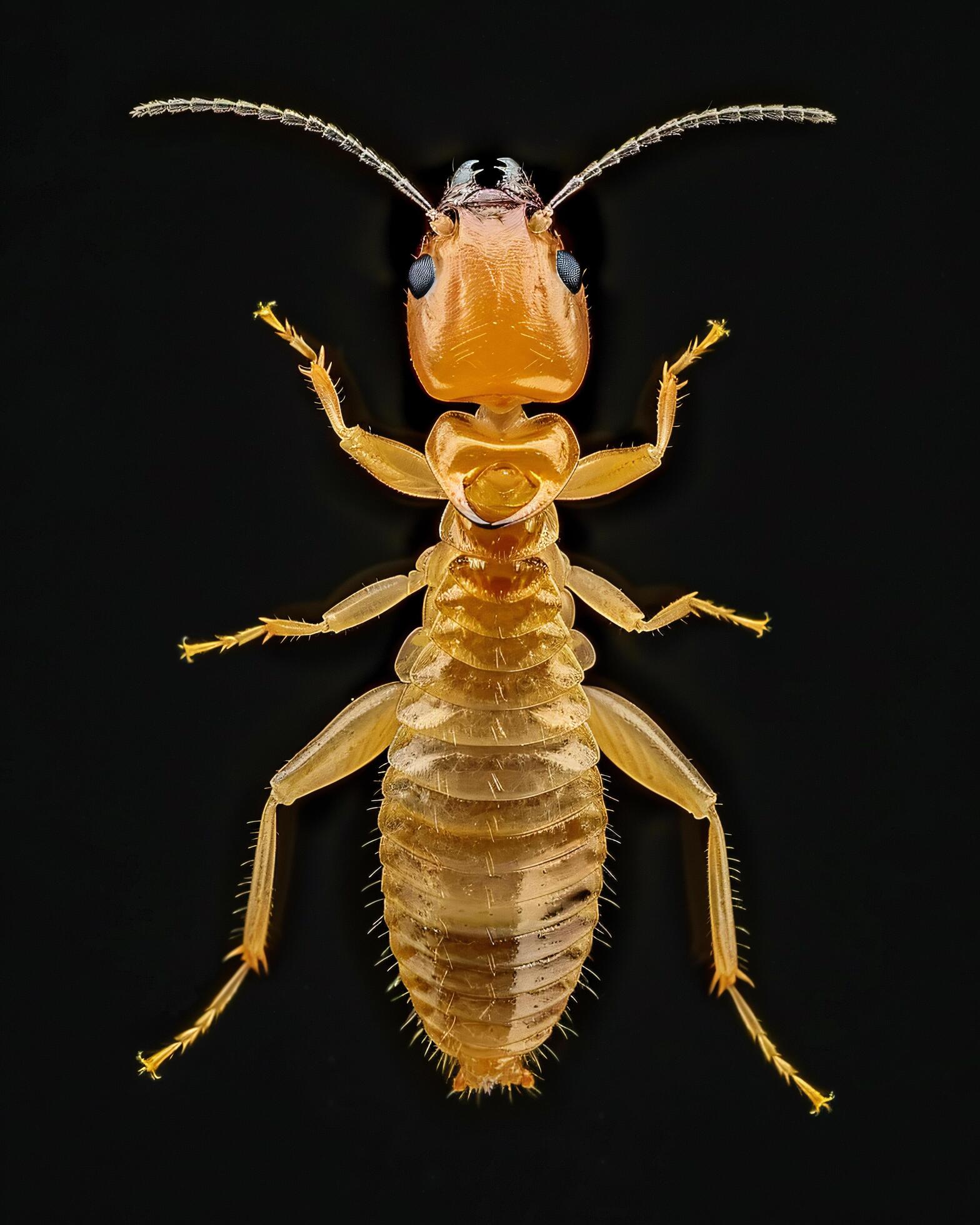 High-Resolution Close-Up Images of Various Insects on Black Background Stock Free