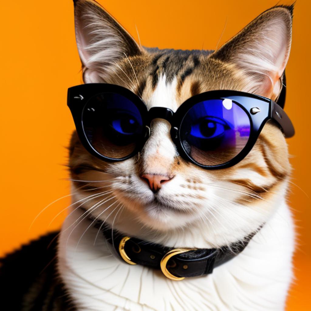 Cat sunglass by @g6ij24ru by @ai_generated