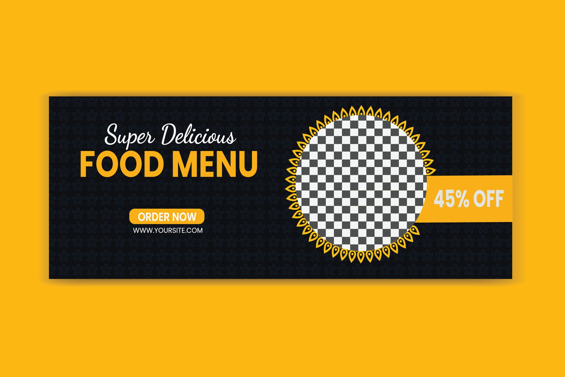 Food Banner Design Social media post Free Vector