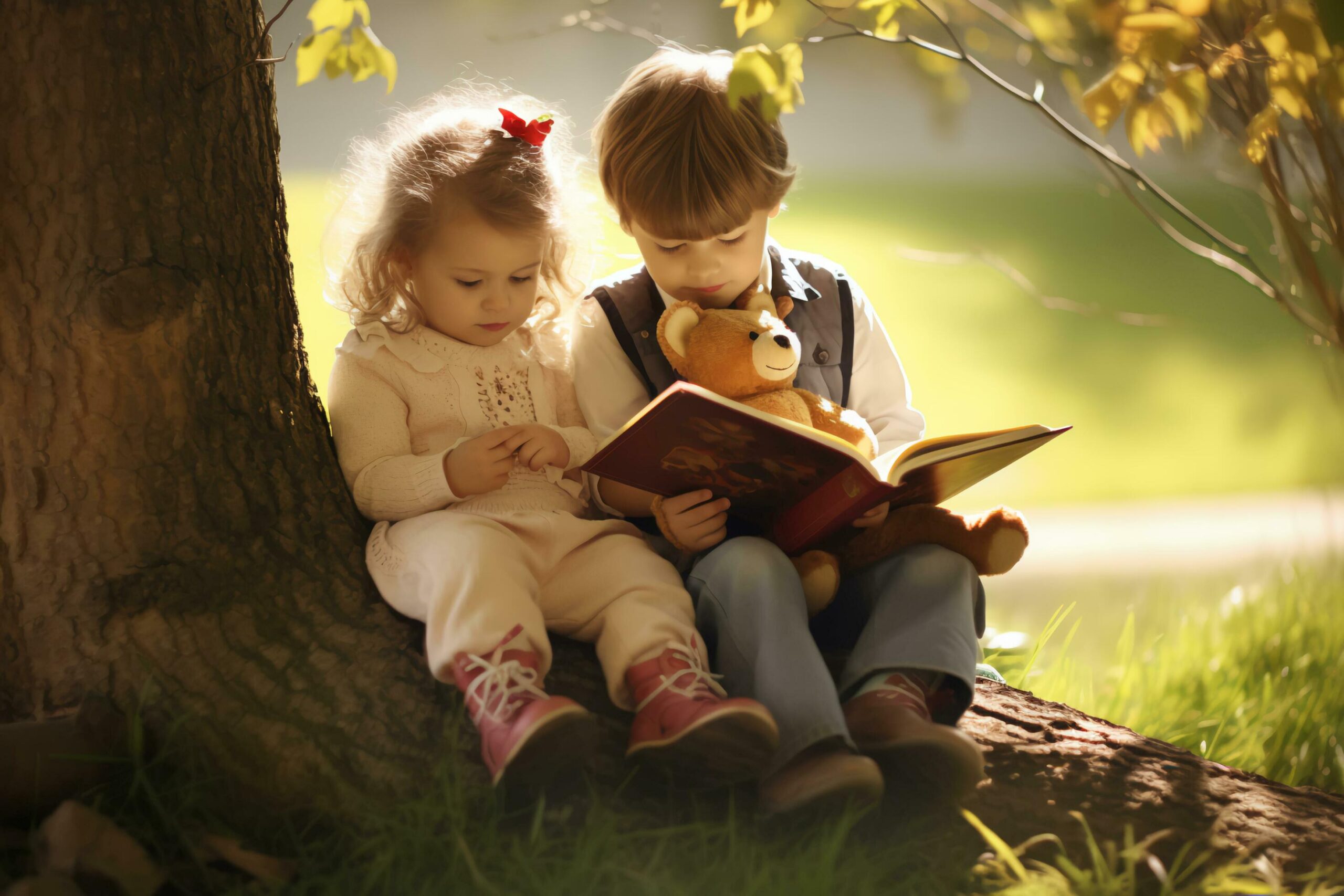 Adorable Reader Child Bookworm’s Charm Free Photo