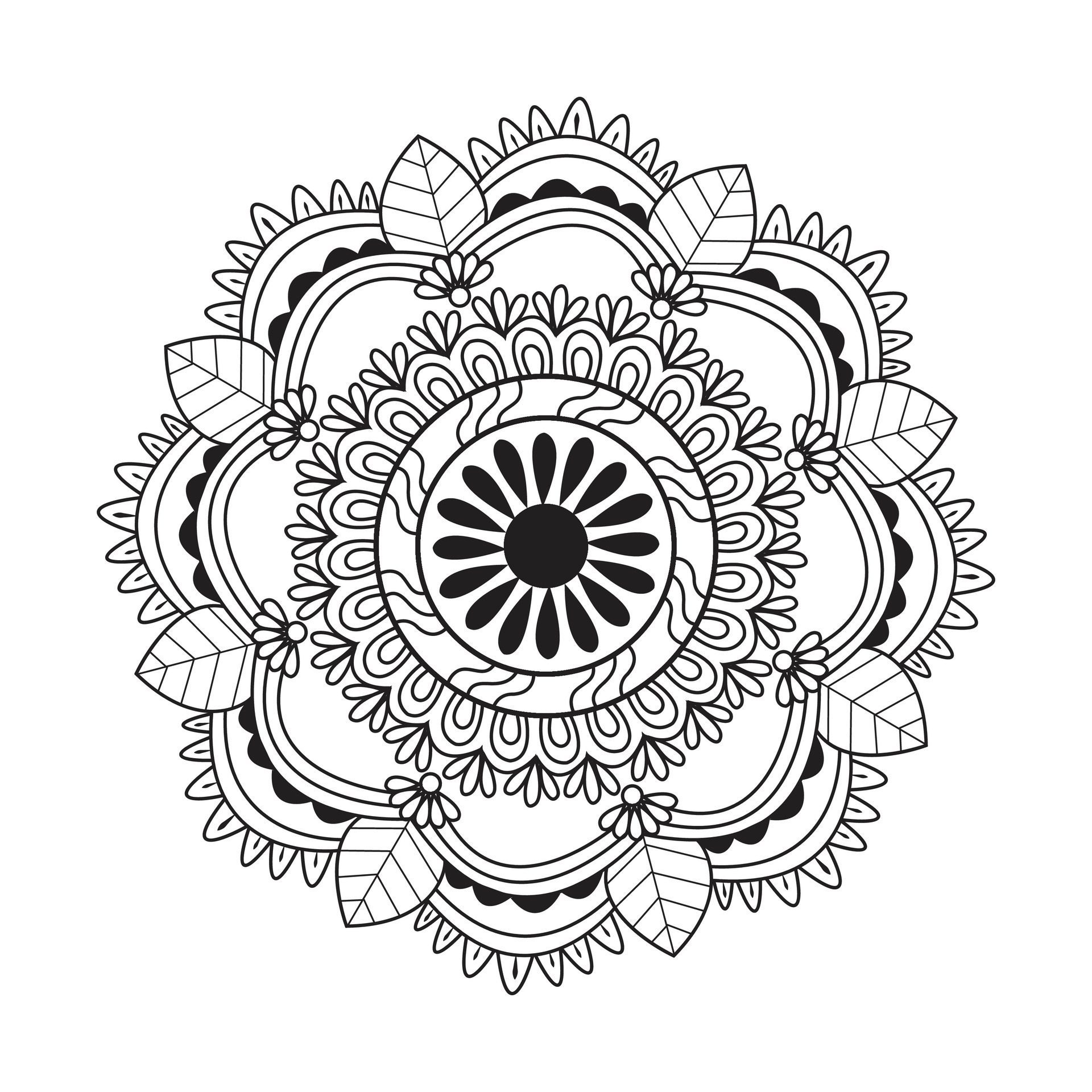 Creative unique flower floral vector eps mandala patterns for free download Free Vector