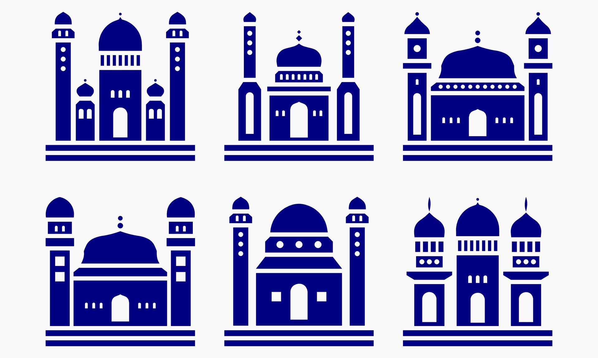 Mosque muslim pattern for decoration, background, panel, and cnc cutting Free Vector