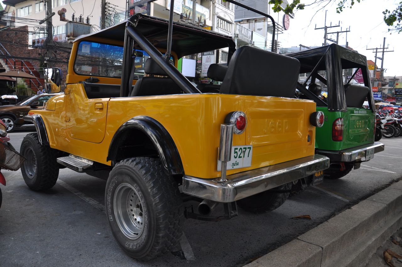 Thailand Jeeps Road Stock Free