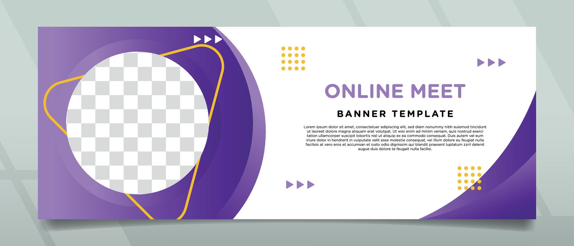 Creative and Simple Modern Style Banner Design Free Vector