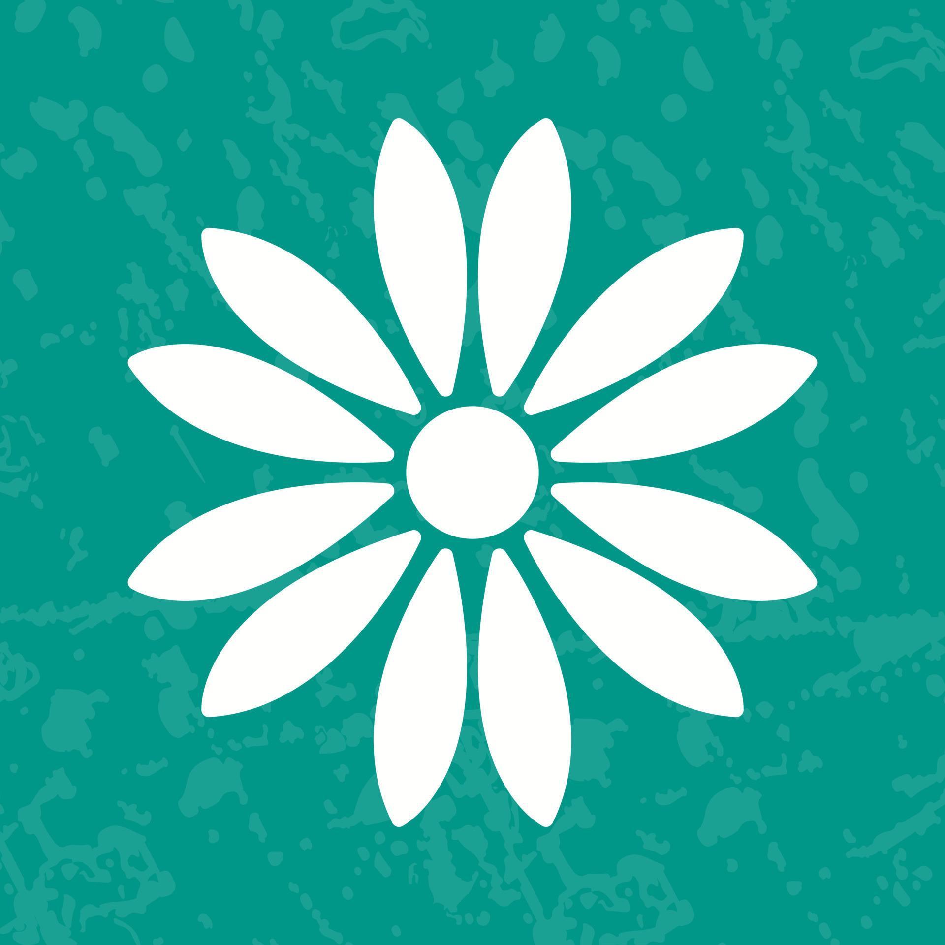 Unique Flower Vector Icon Stock Free