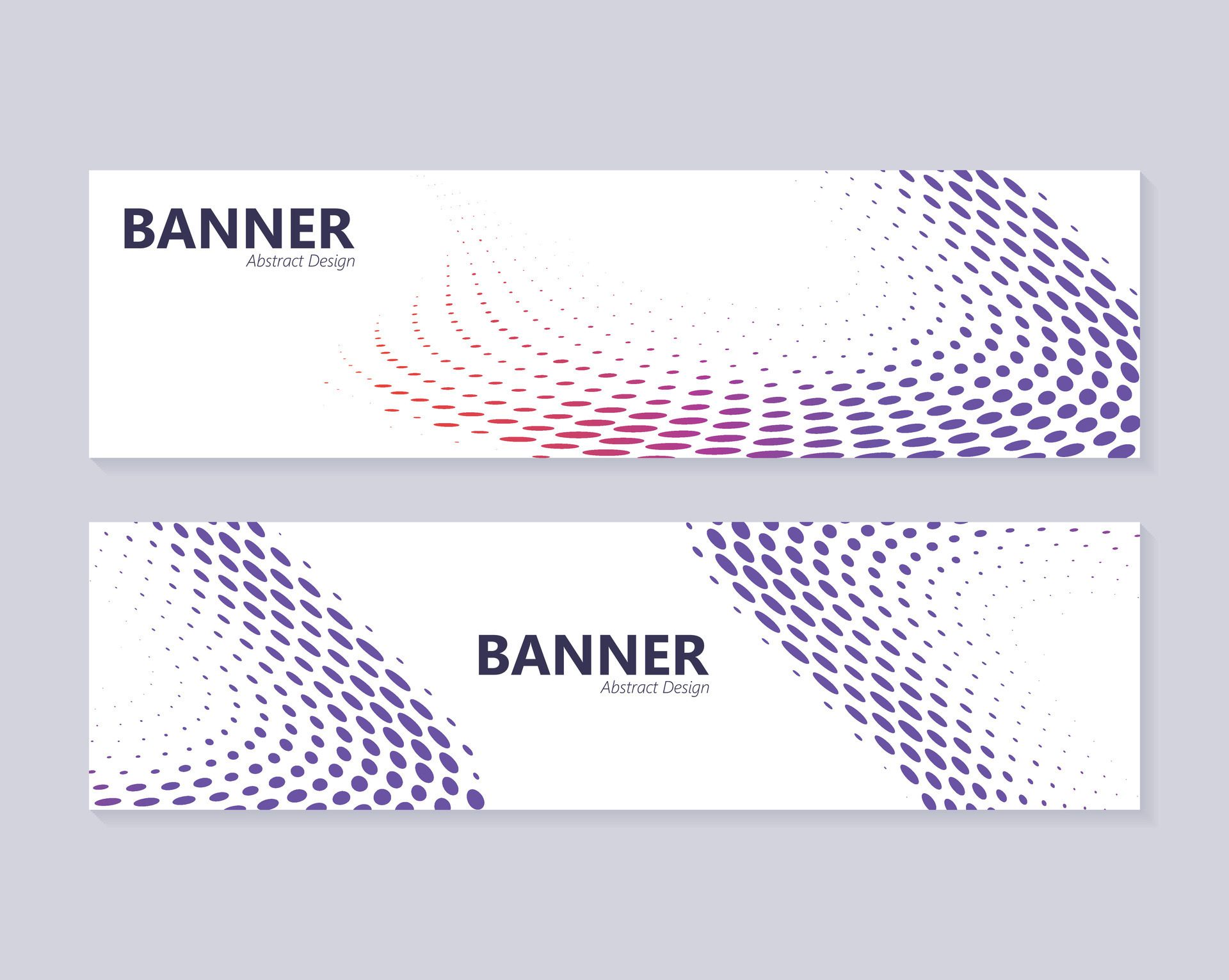 colorful abstract dot banner design Free Vector