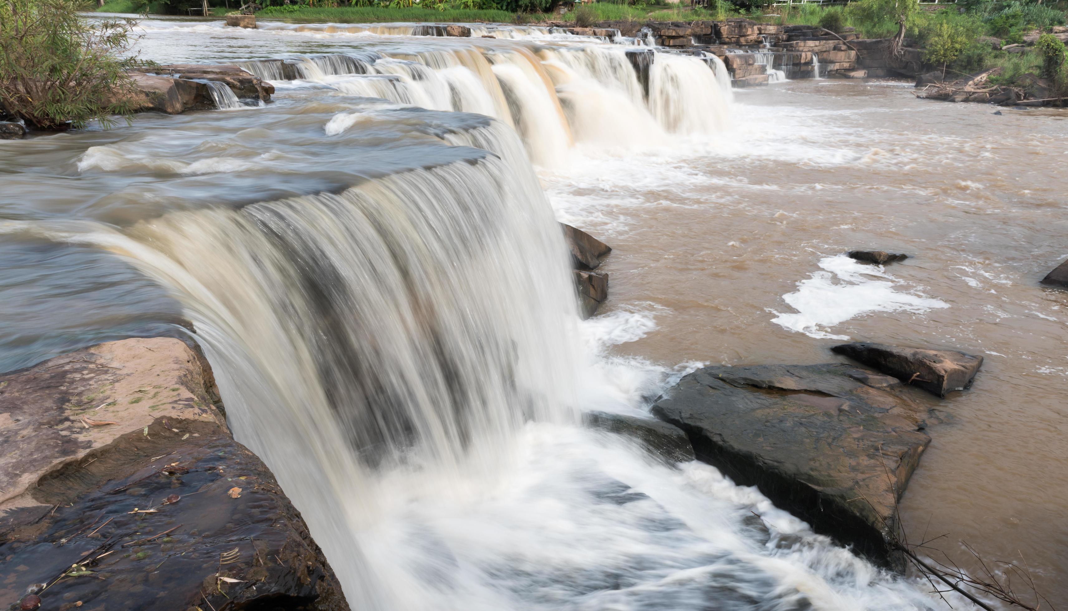 Poi waterfall in Phitsanulok province Stock Free