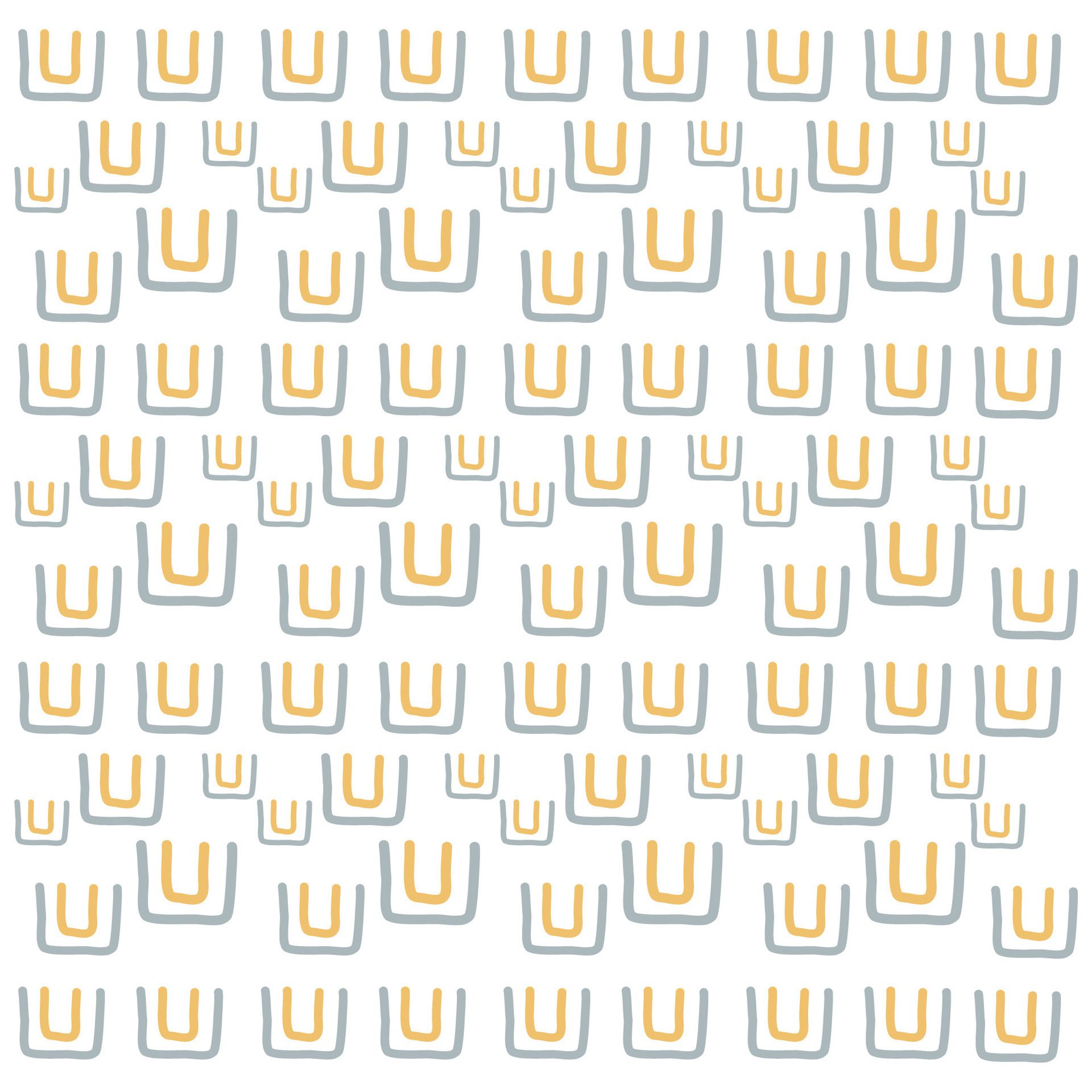 Hand drawn pastel arch pattern on white backgroud Free Vector