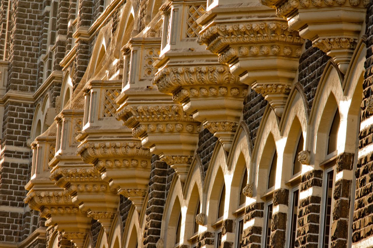 Taj Mahal Hotel Balconies Stock Free