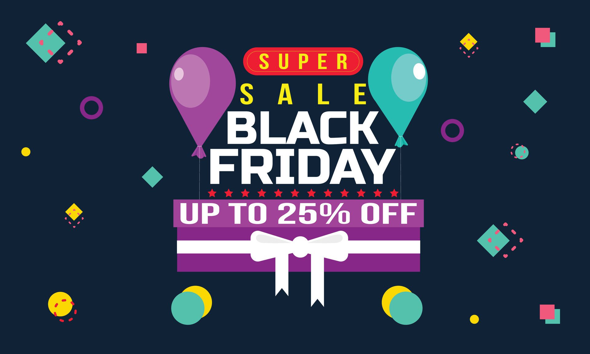 Black Friday Discount Banner Design. Free Vector