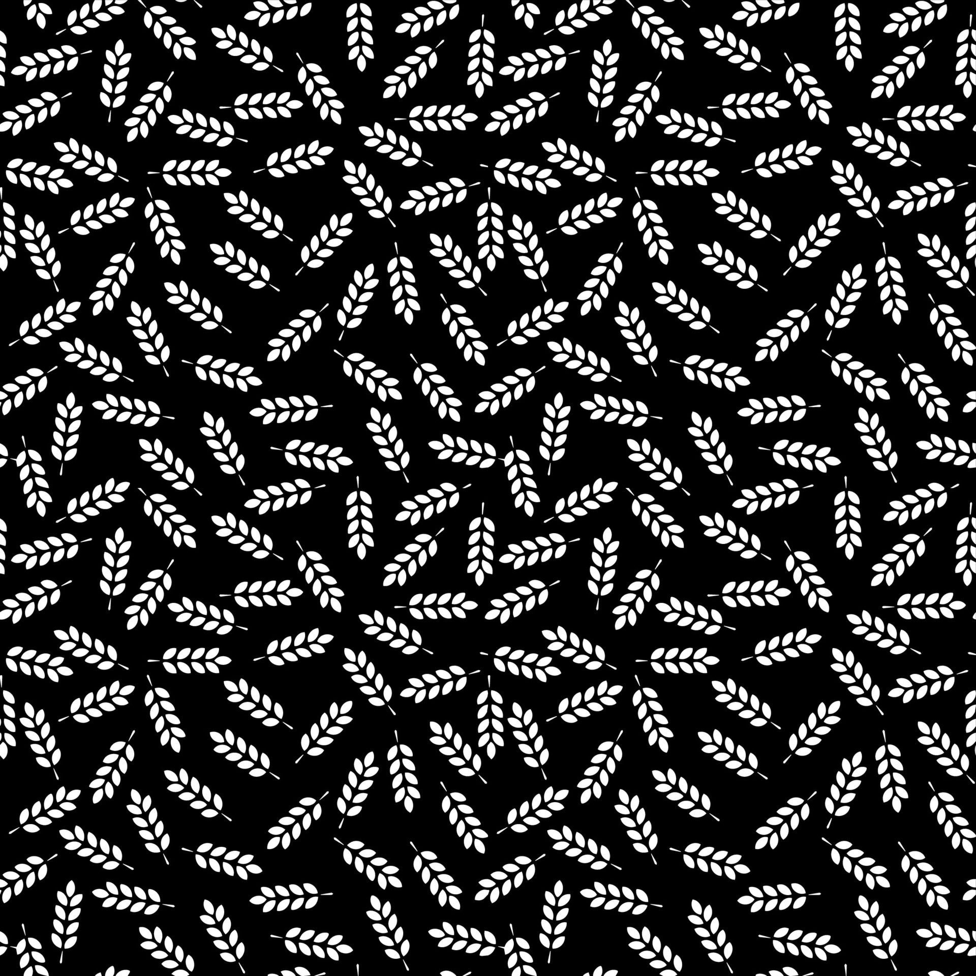 pattern with silhouettes of wheat ears Free Vector