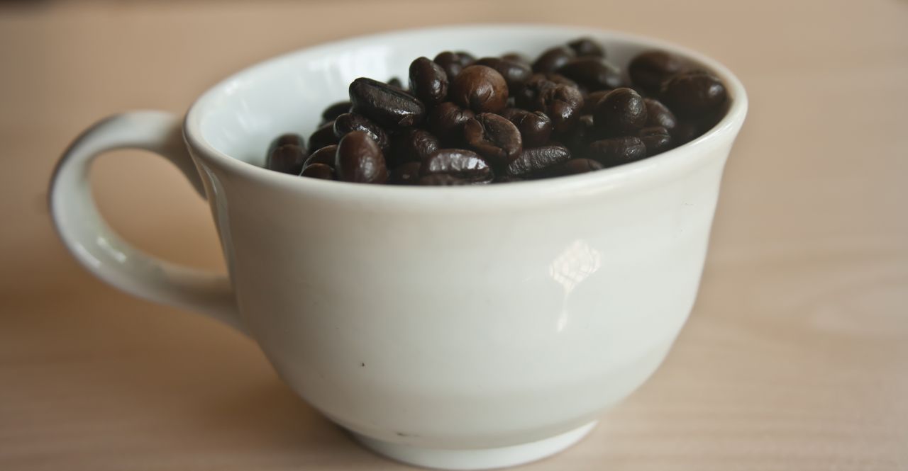 Cup Of Coffee Beans Stock Free