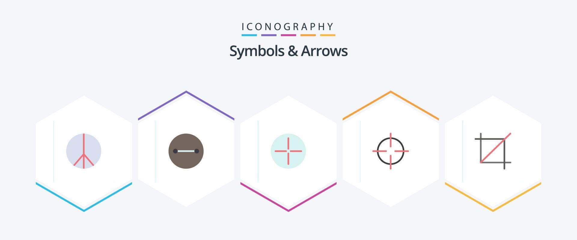 Symbols and Arrows 25 Flat icon pack including . symbolism. . symbols Stock Free