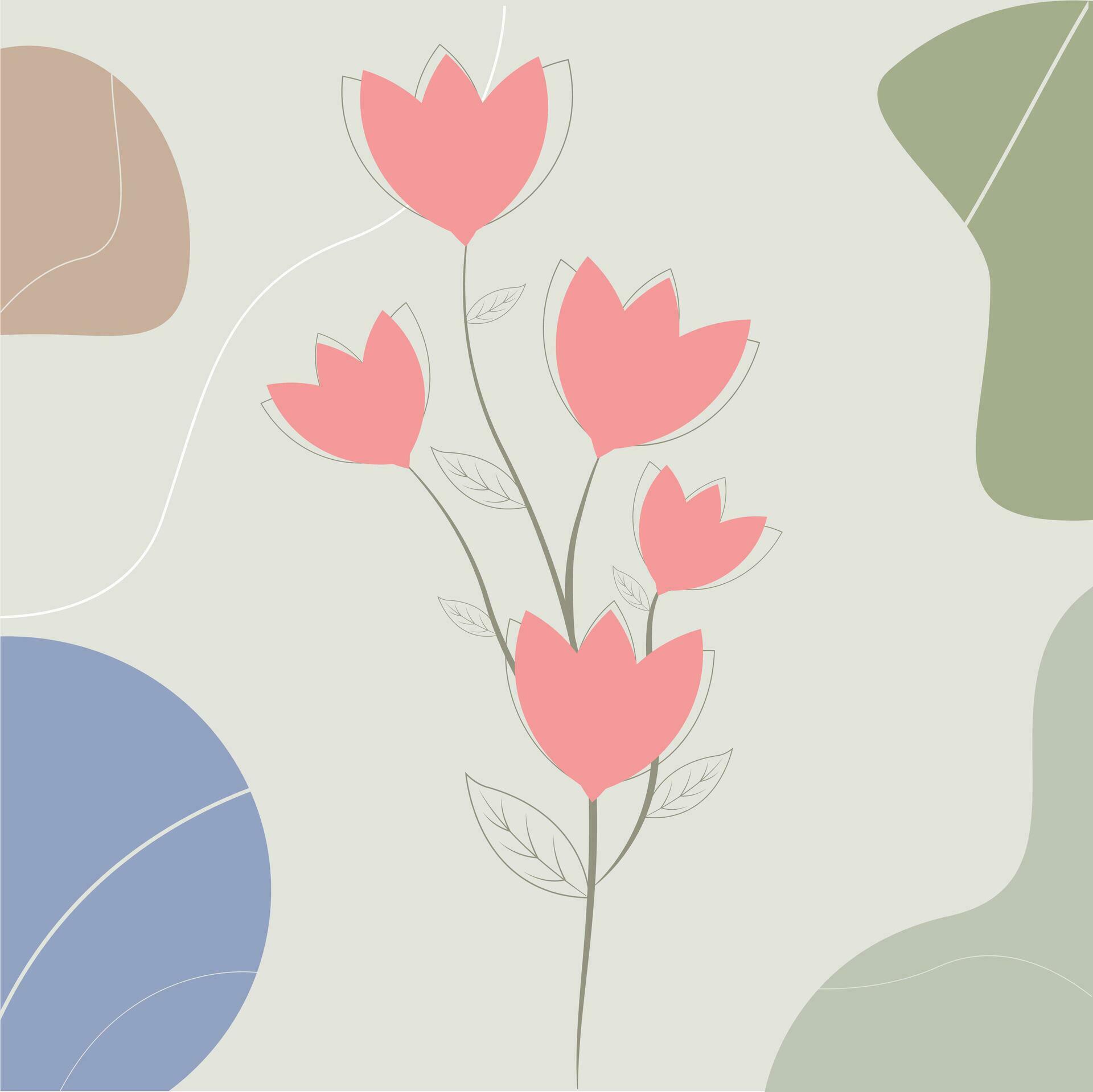 vector flower background Stock Free