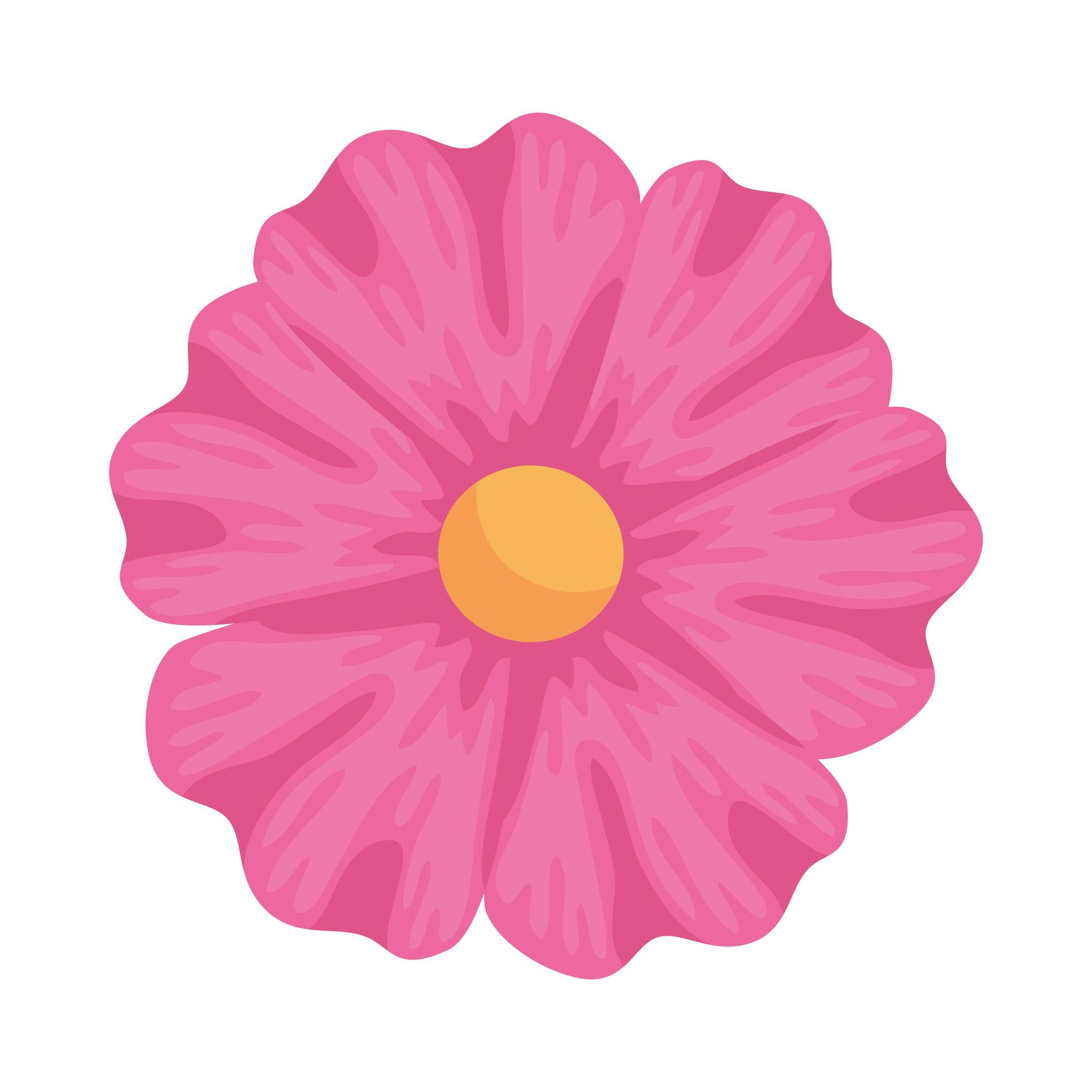 cute flower nature isolated icon Stock Free