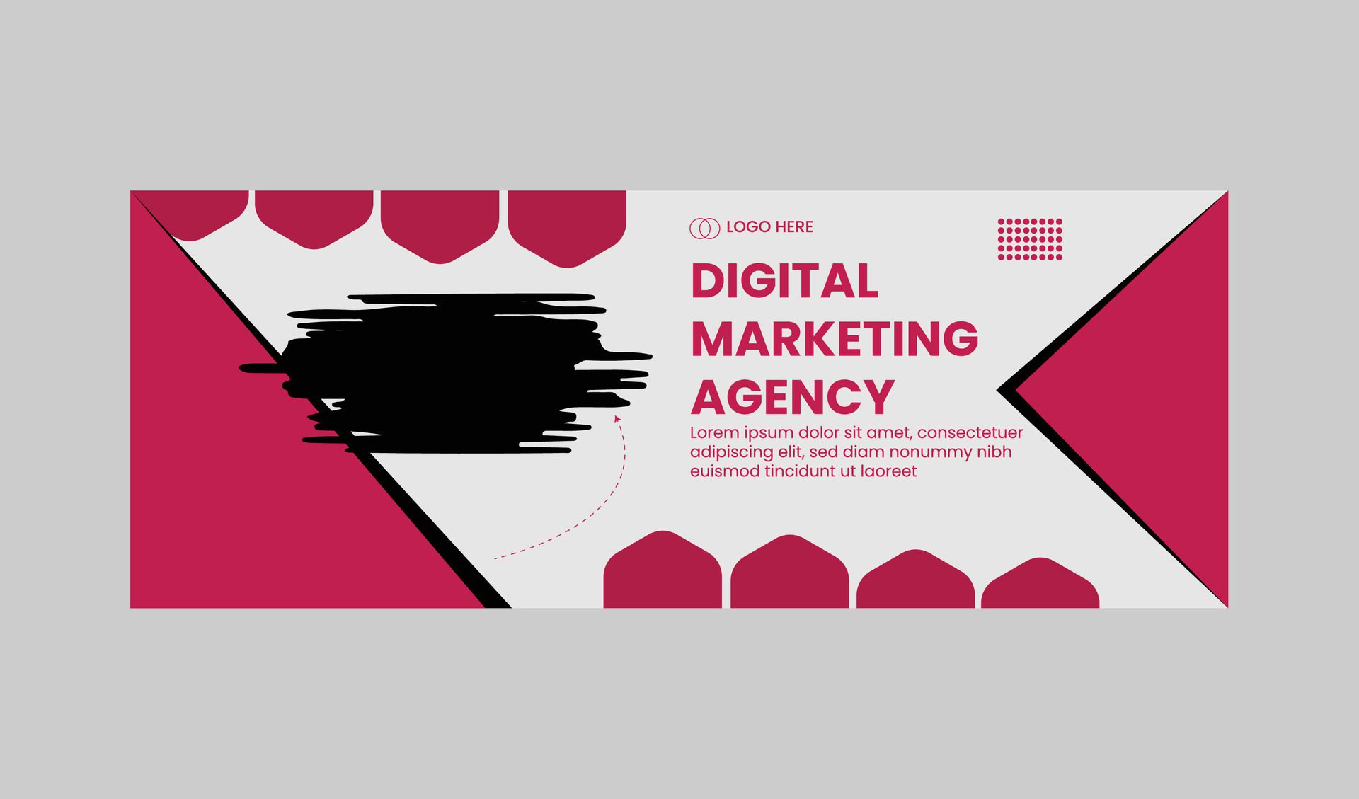 DIGITAL MARKETING WEB BANNER Free Vector