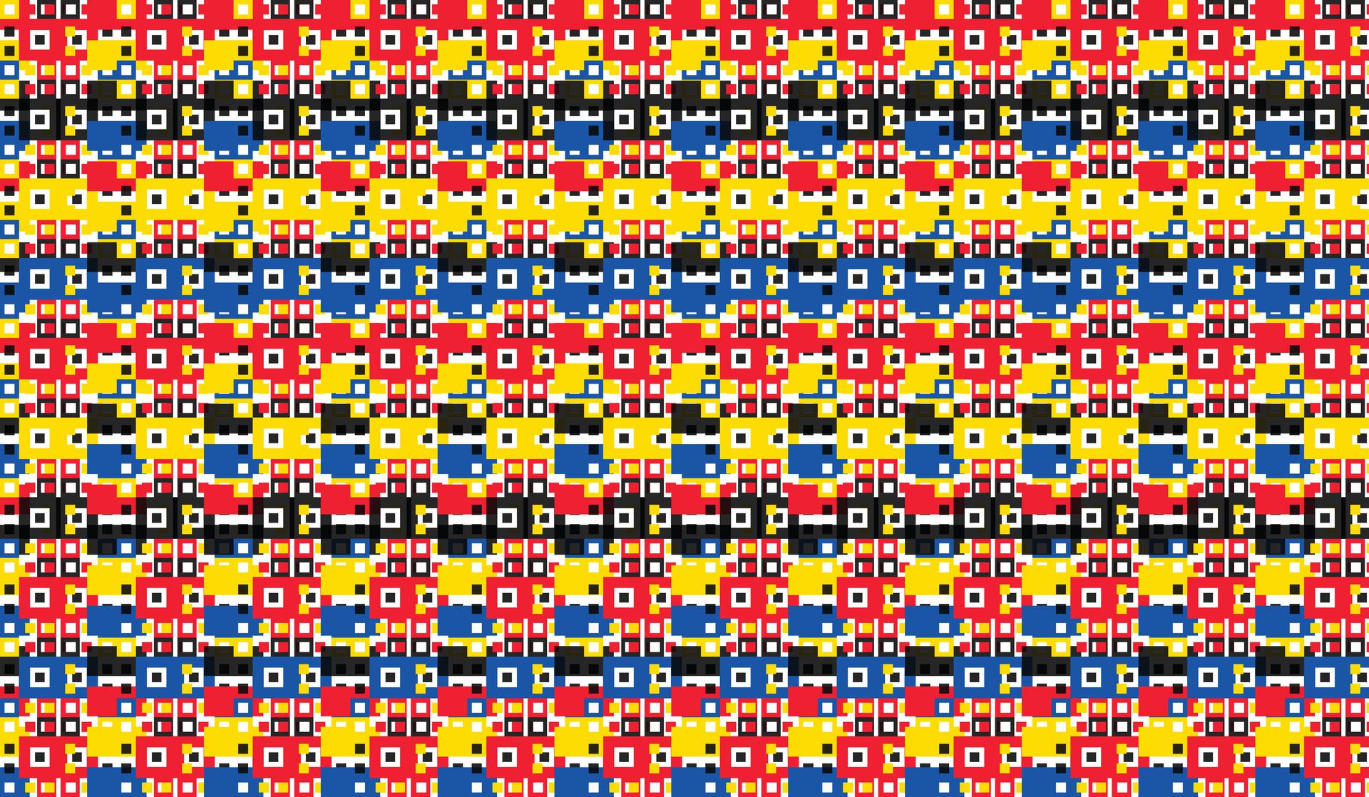 Seamless geometric pattern in red, blue, black and white, Patterns of Inspiration Exploring Background Design, Free Vector