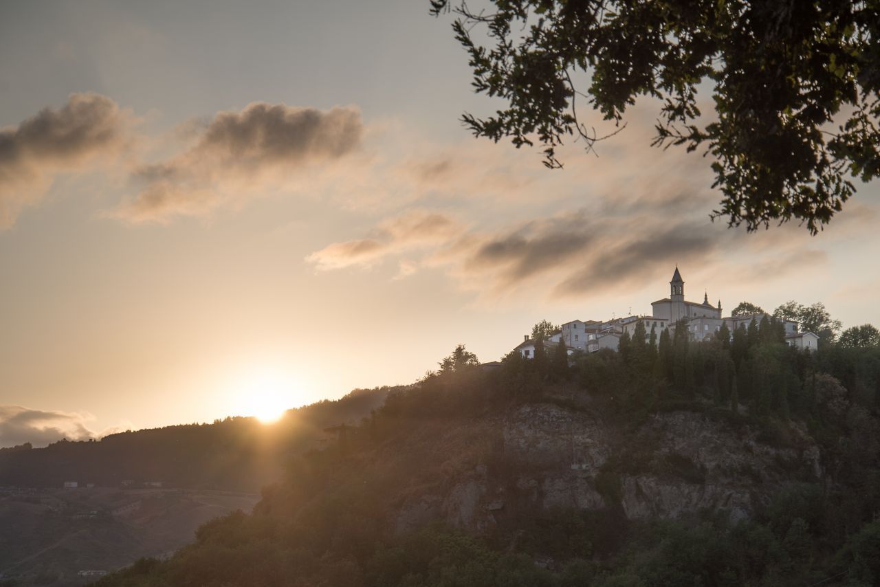 San Marino at sunset Stock Free