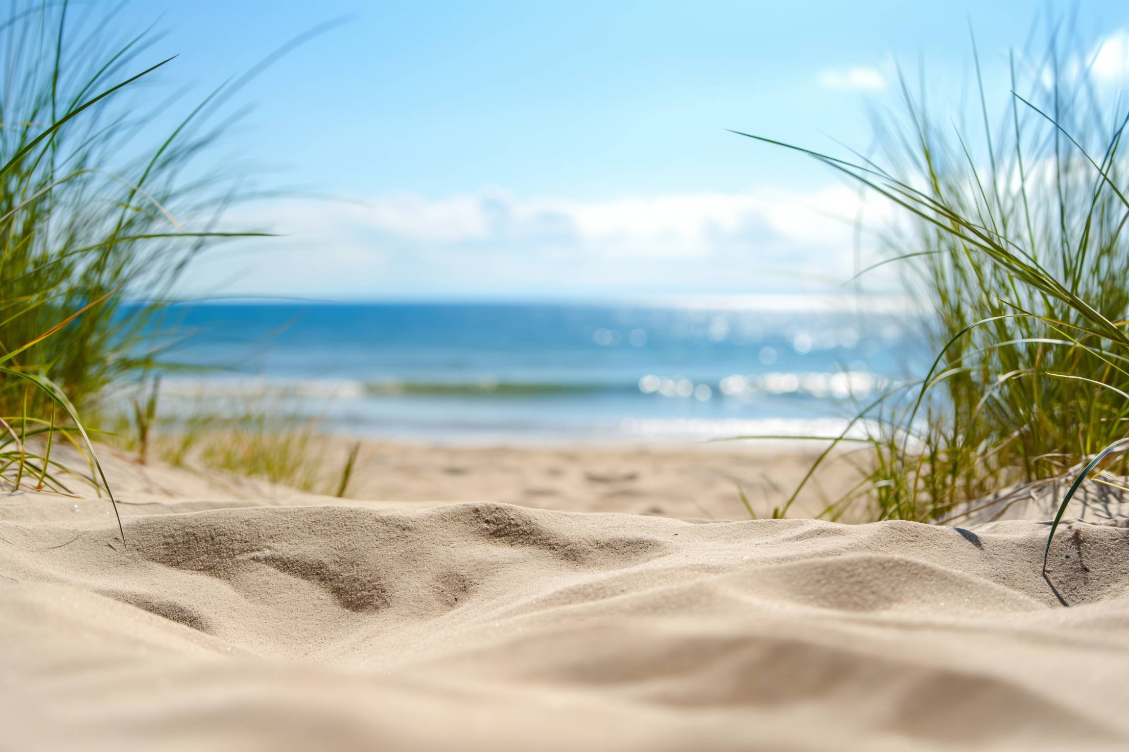 Beautiful Sand Summer Beach Stock Free