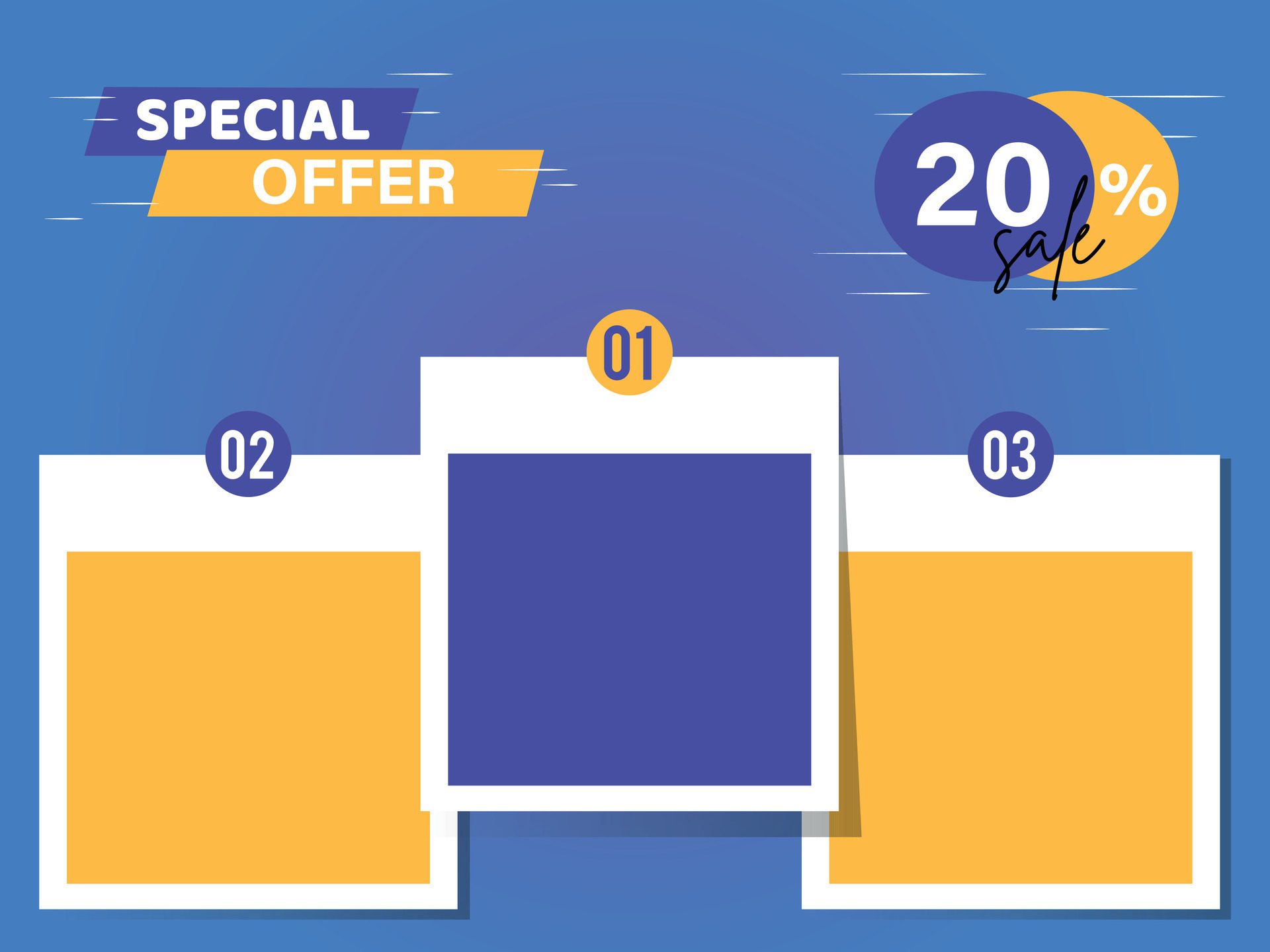 Modern special offer banner colorful collections Free Vector