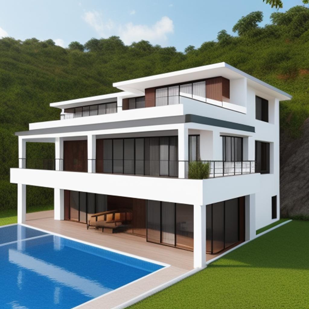 Casa rica cheia de by @ai_generated