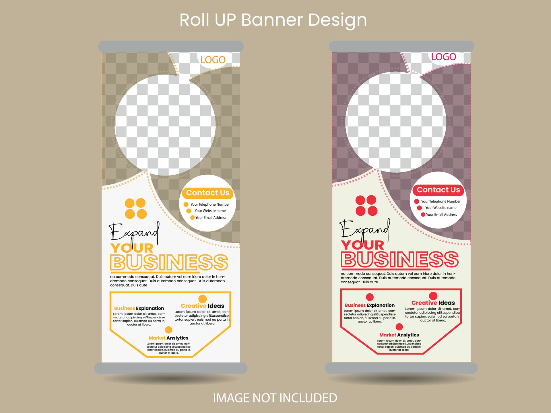 Corporate Business Rollup Banner Design Free Vector