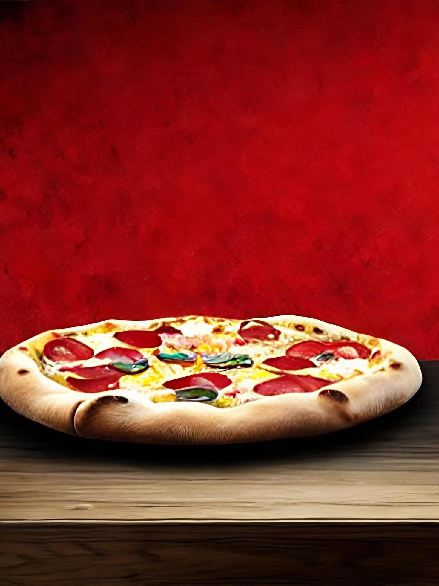 Pizza. Traditional Italian cuisine fast food. Stock Free