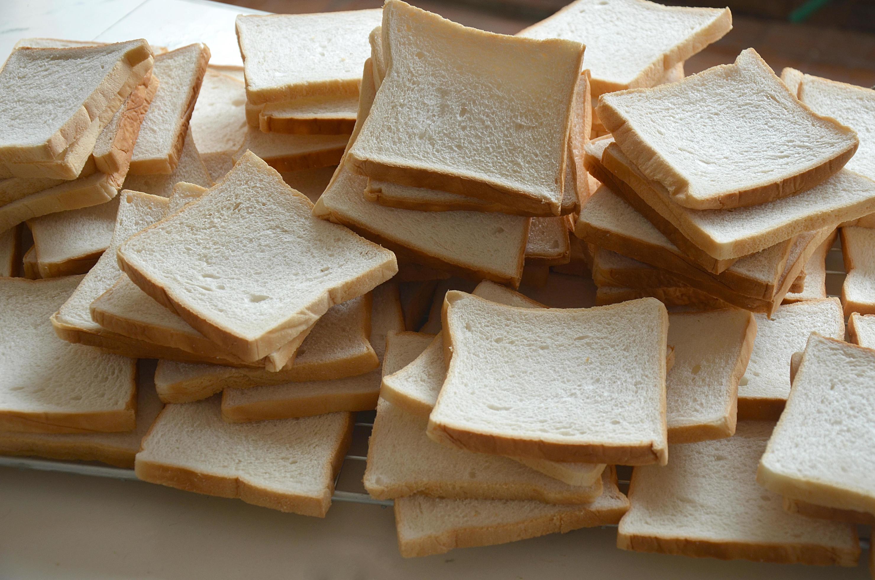 Zoom white bread , food Stock Free