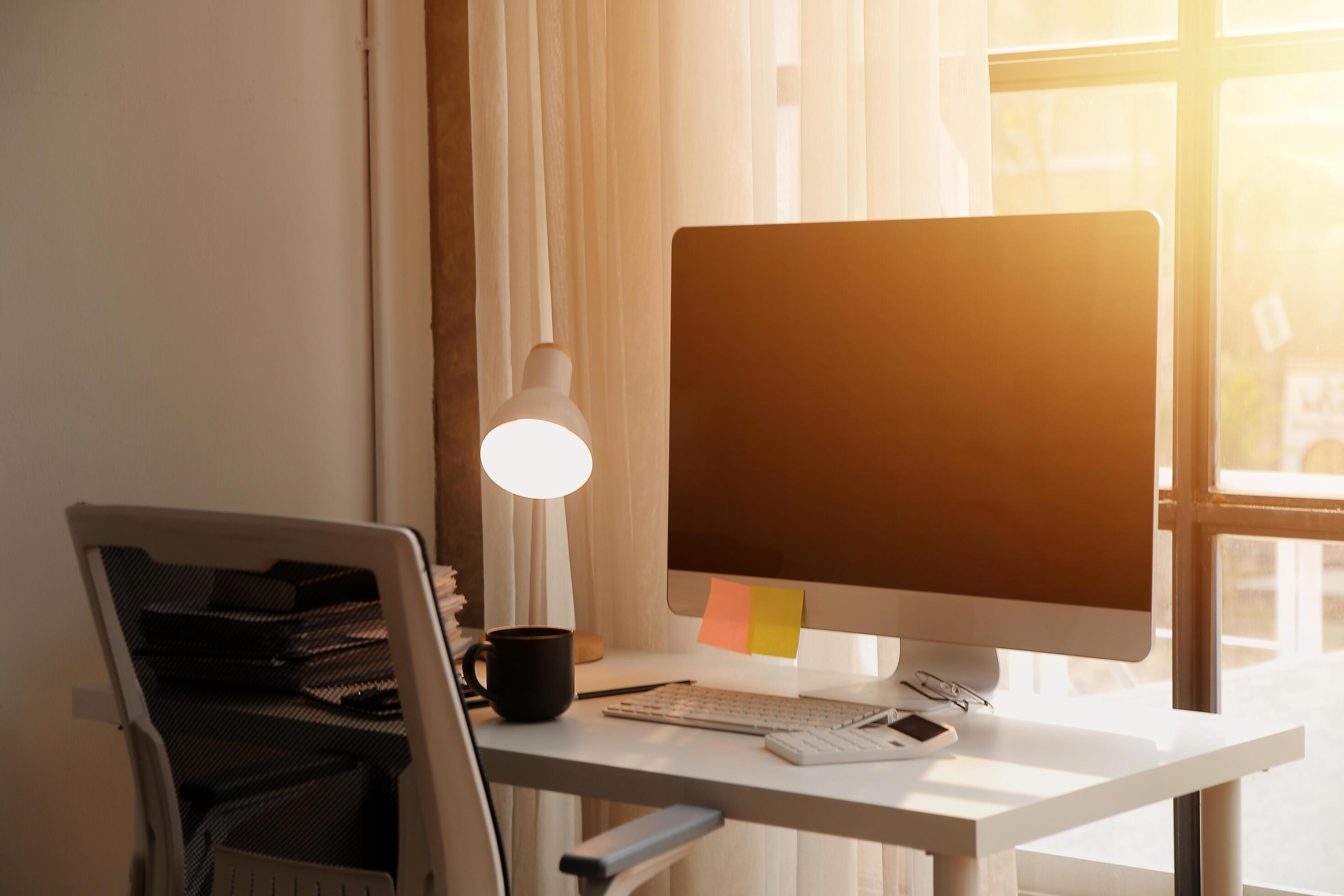 
									messy office workspace. Messy and cluttered office desk. Messy business office with piles of files and disorganized clutter. Stock Free