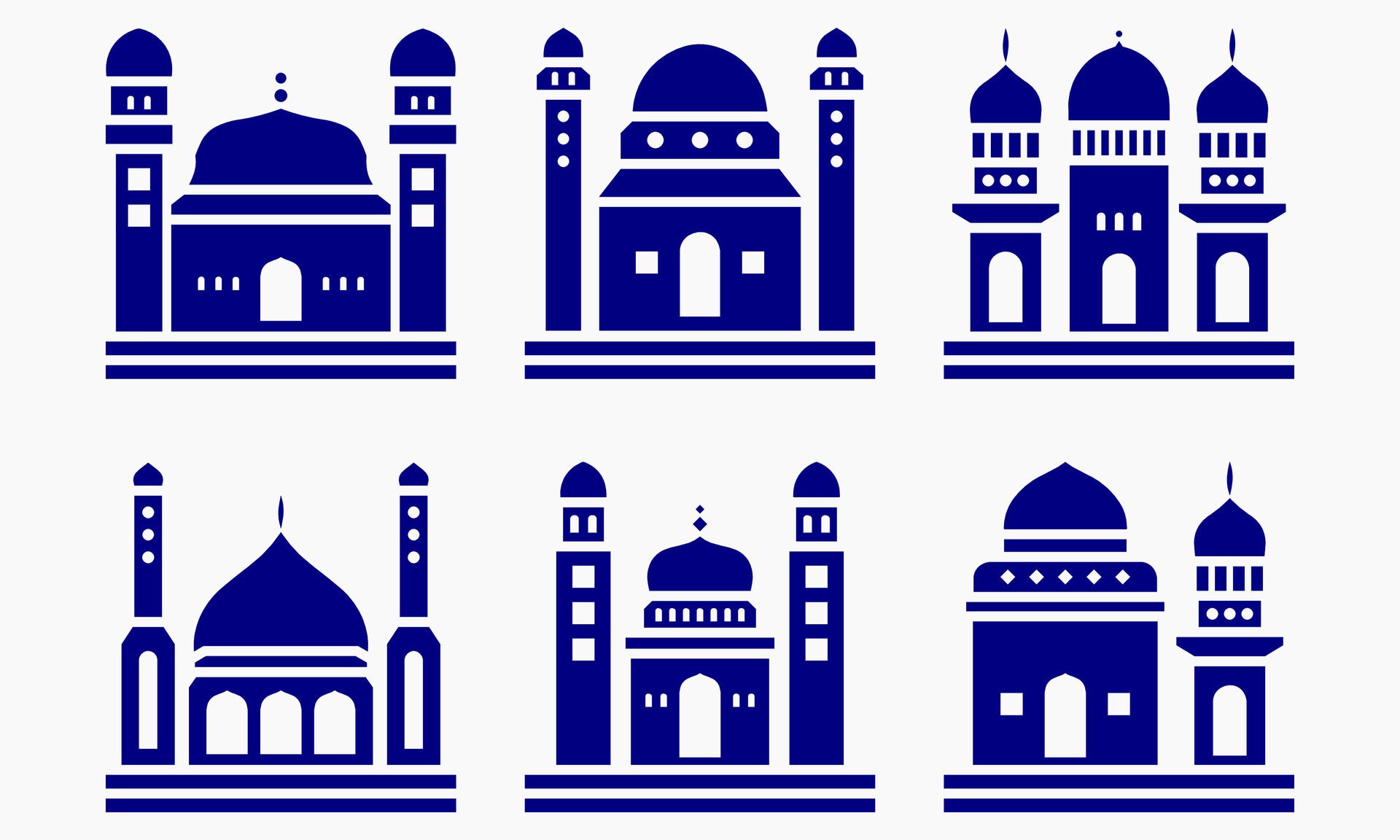 Mosque muslim pattern for decoration, background, panel, and cnc cutting Free Vector