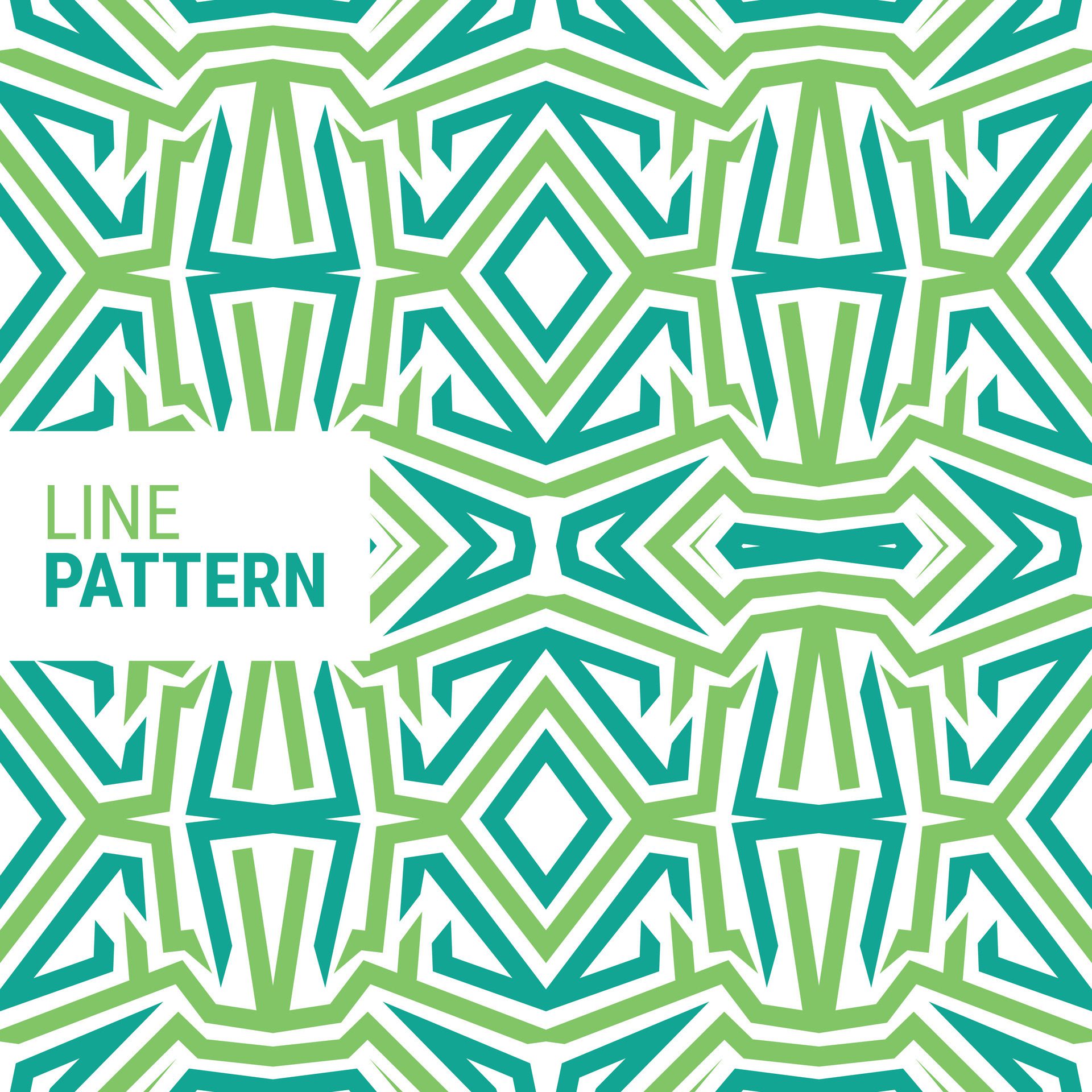 Green line abstract pattern background Free Vector