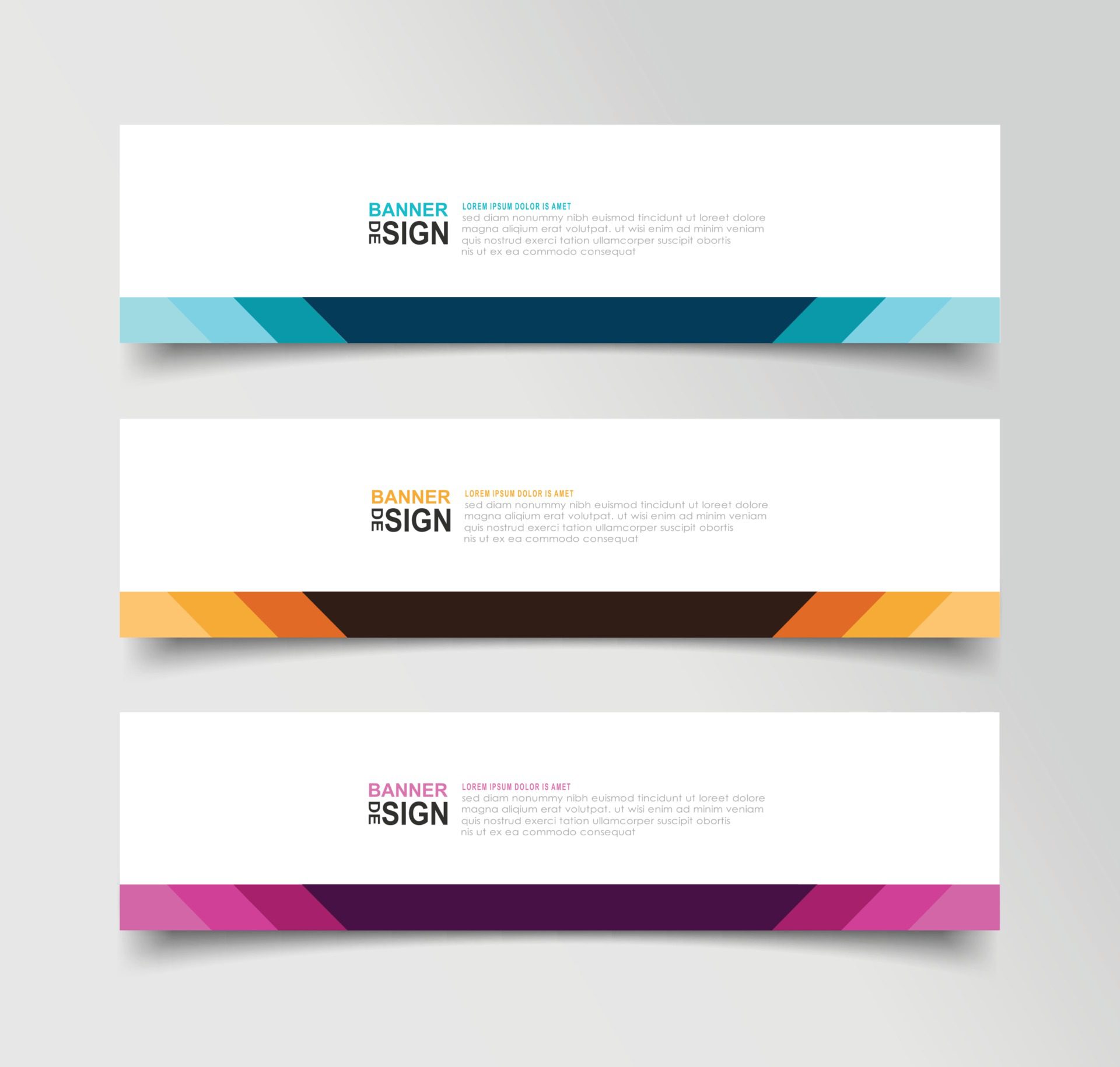 Vector Abstract Banner Design Web Template Free Vector